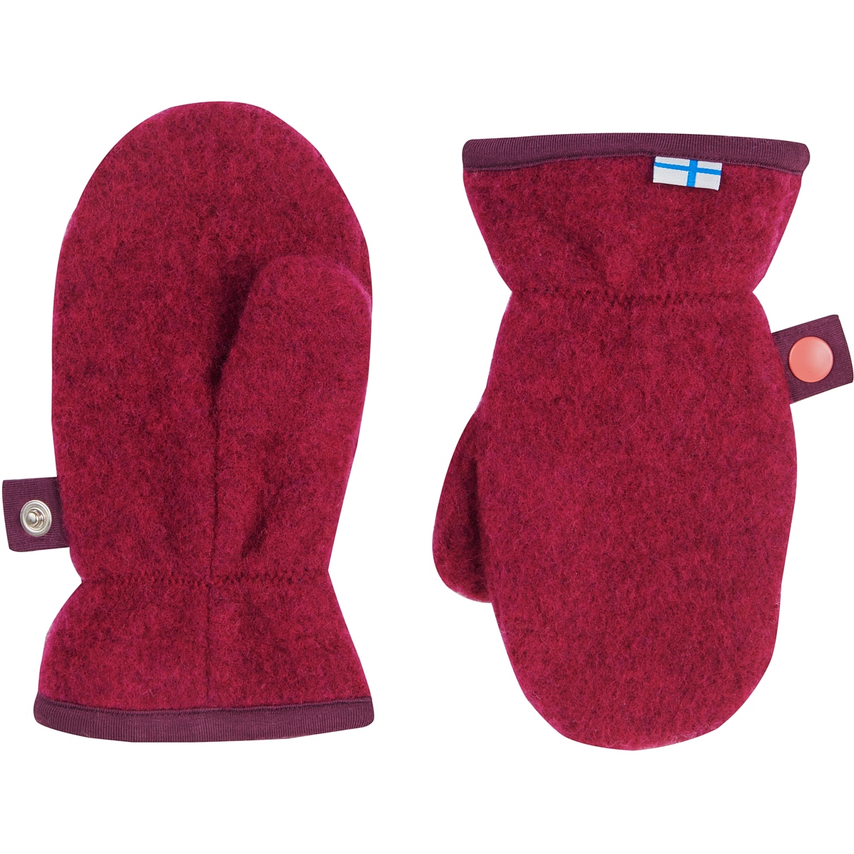 Picture of Finkid NUPUJUSSI WOOL Mittens Kids - beet red