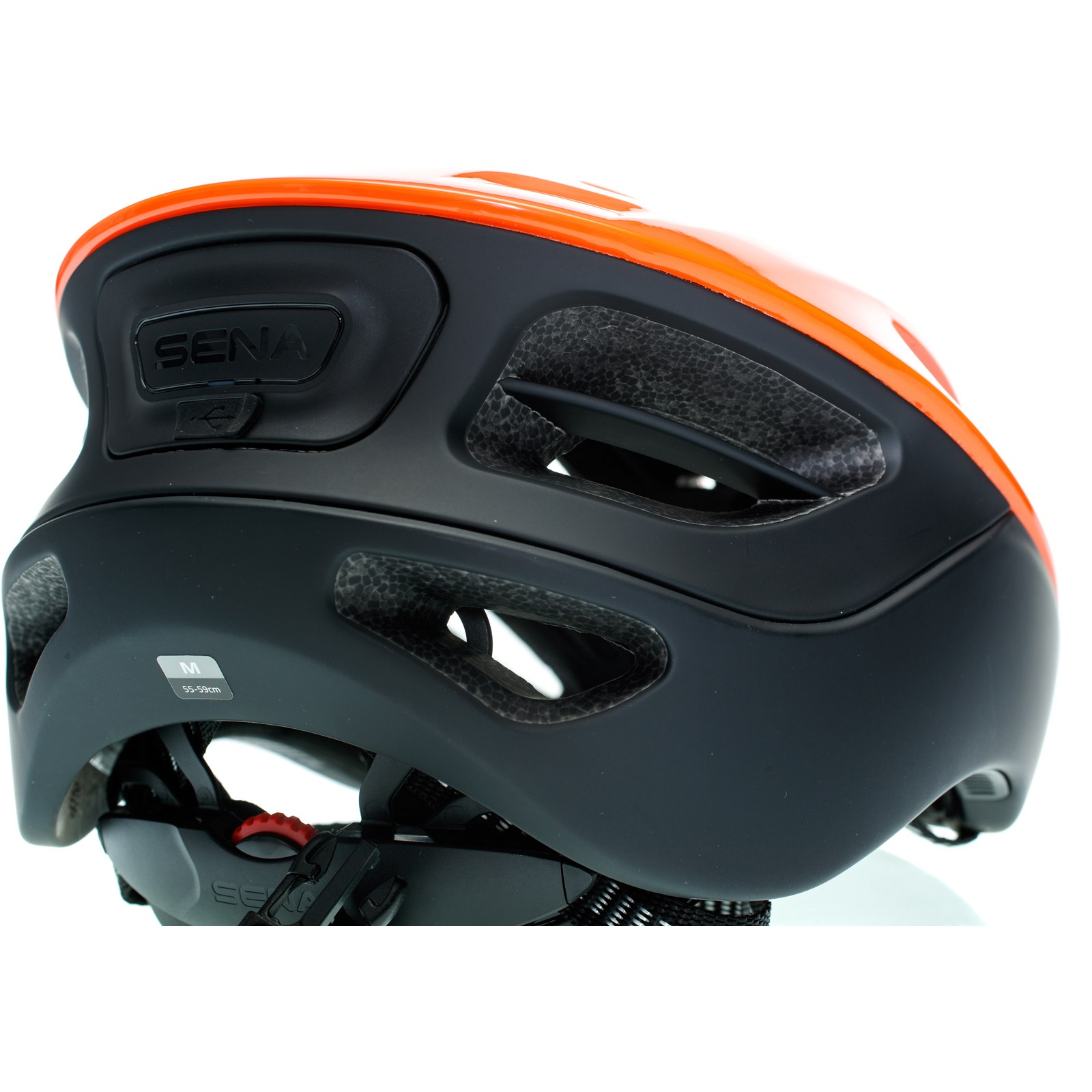 SENA R1 Smart Casque Vélo - sans Radio FM - Electric Tangerine
