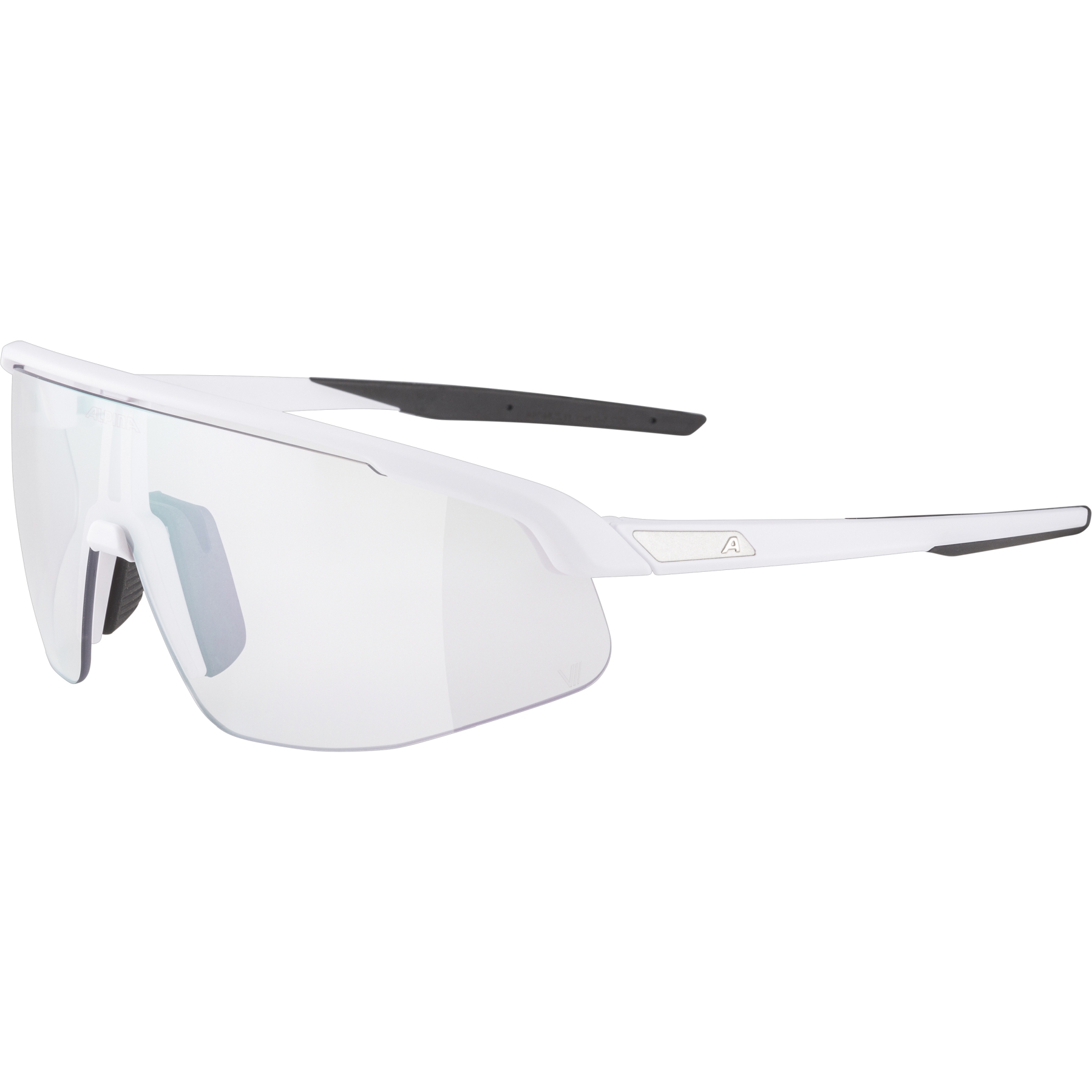 Produktbild von Alpina Turbo Pro V Brille - white matt/clear to grey I flash pink