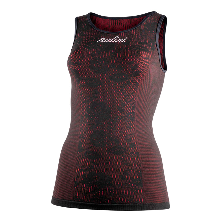 Picture of Nalini Pro SEAMLESS Lady Tank Top - black / red 4000