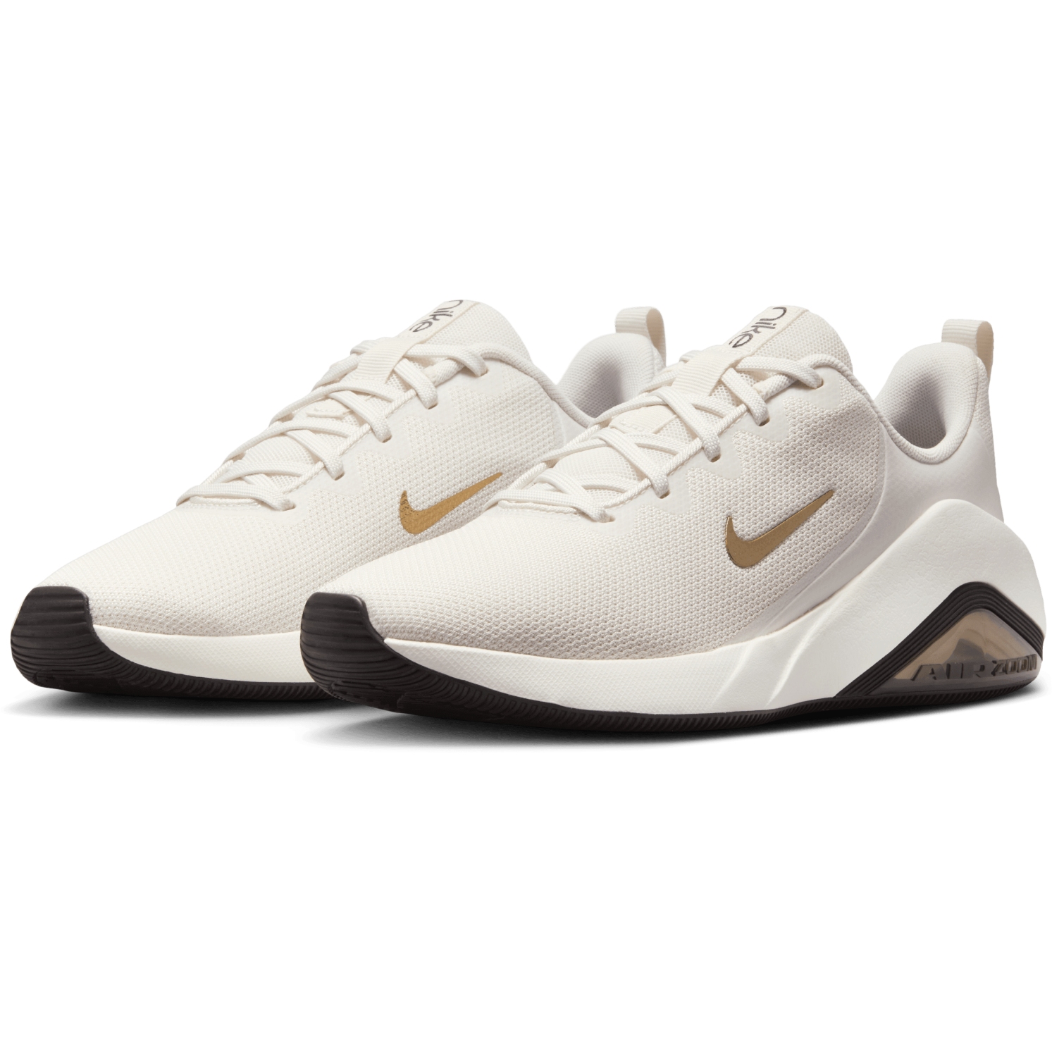 nike air bella white and gold