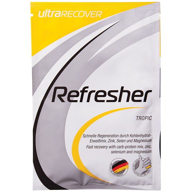 Produktbild von ultraSPORTS RECOVER Refresher - Kohlenhydrat-Protein-Getränkepulver - 10x25g