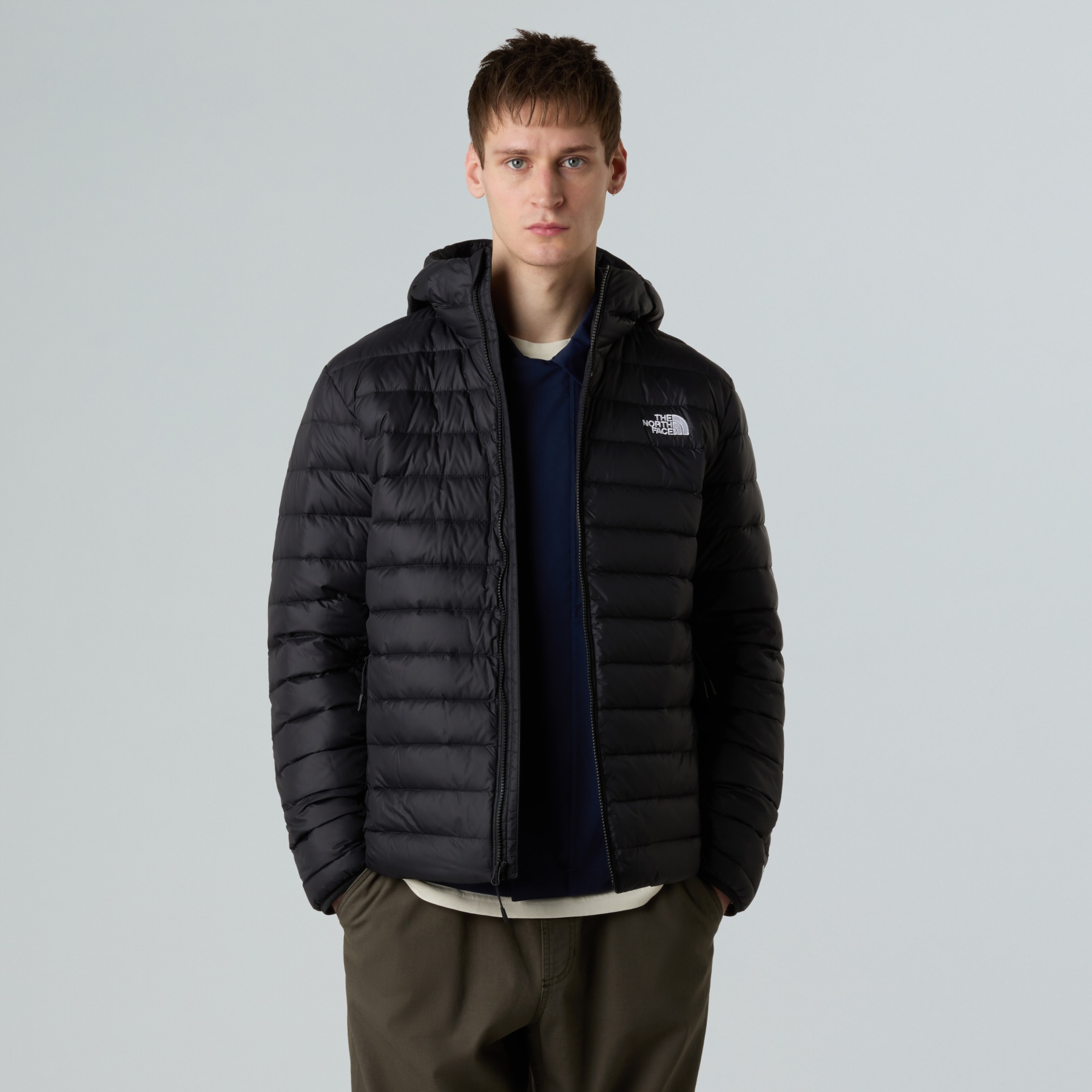 The North Face Classic Down Hooded Jacket Men - TNF Black | BIKE24