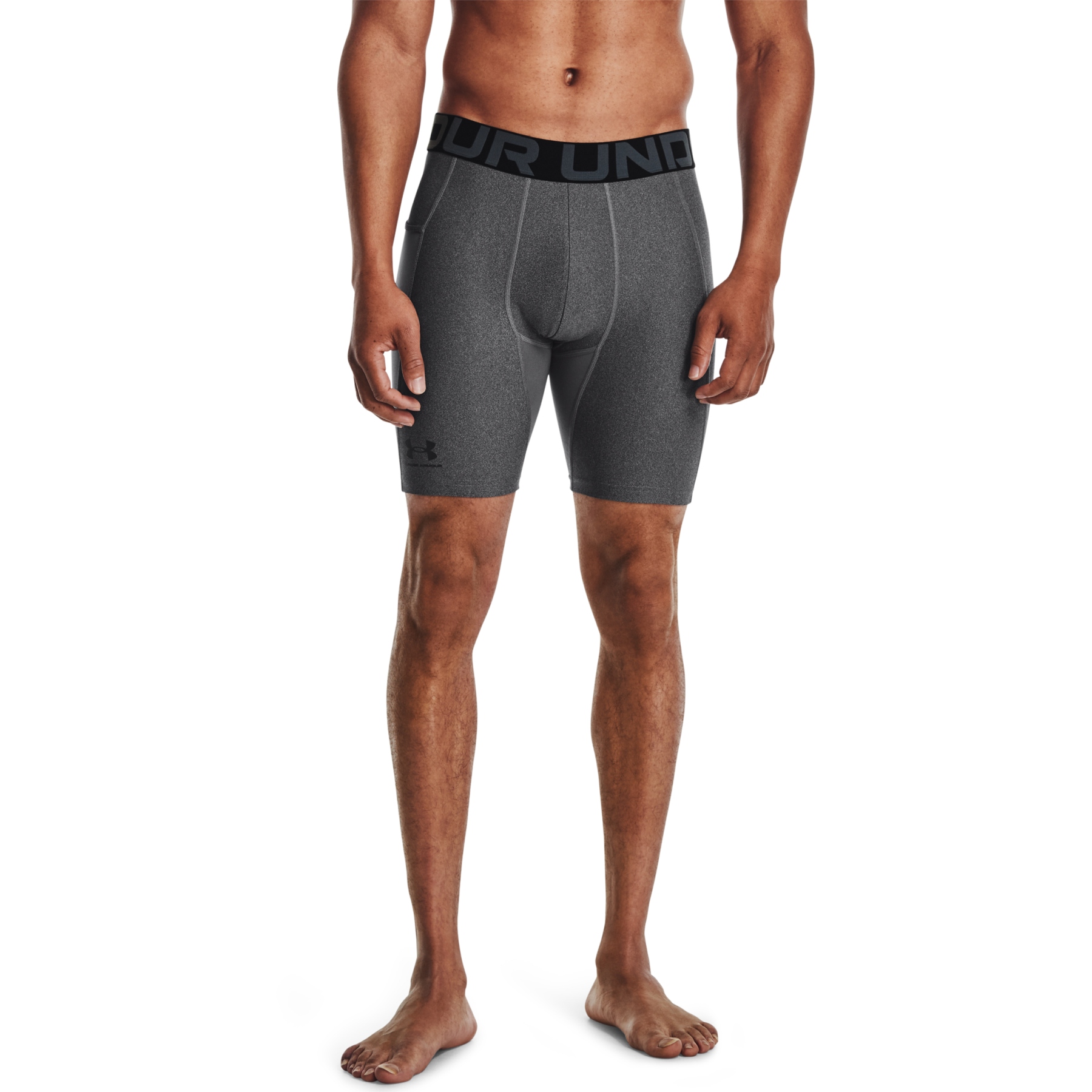 Picture of Under Armour HeatGear® Armour Compression Shorts Men - Carbon Heather/Black