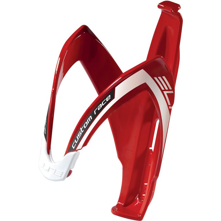 Picture of Elite Custom Race Bottle Cage - red/glossy white