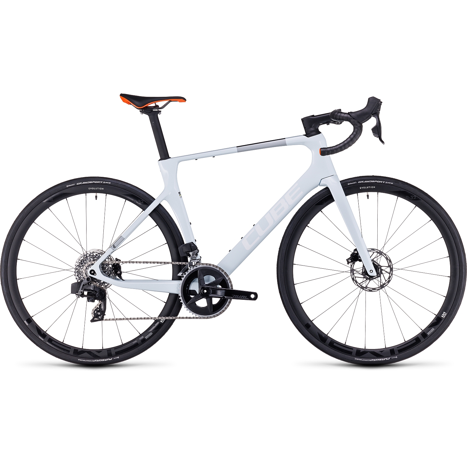 Picture of CUBE AGREE C:62 Pro - Carbon Roadbike - 2023 - white / orange