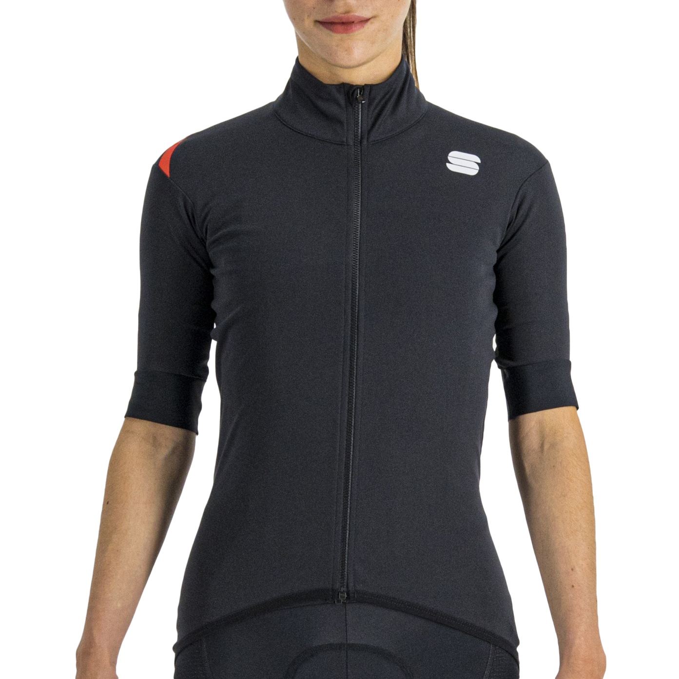 Picture of Sportful Fiandre Light NoRain Women&#039;s Short Sleeve Cycling Jacket - 002 Black