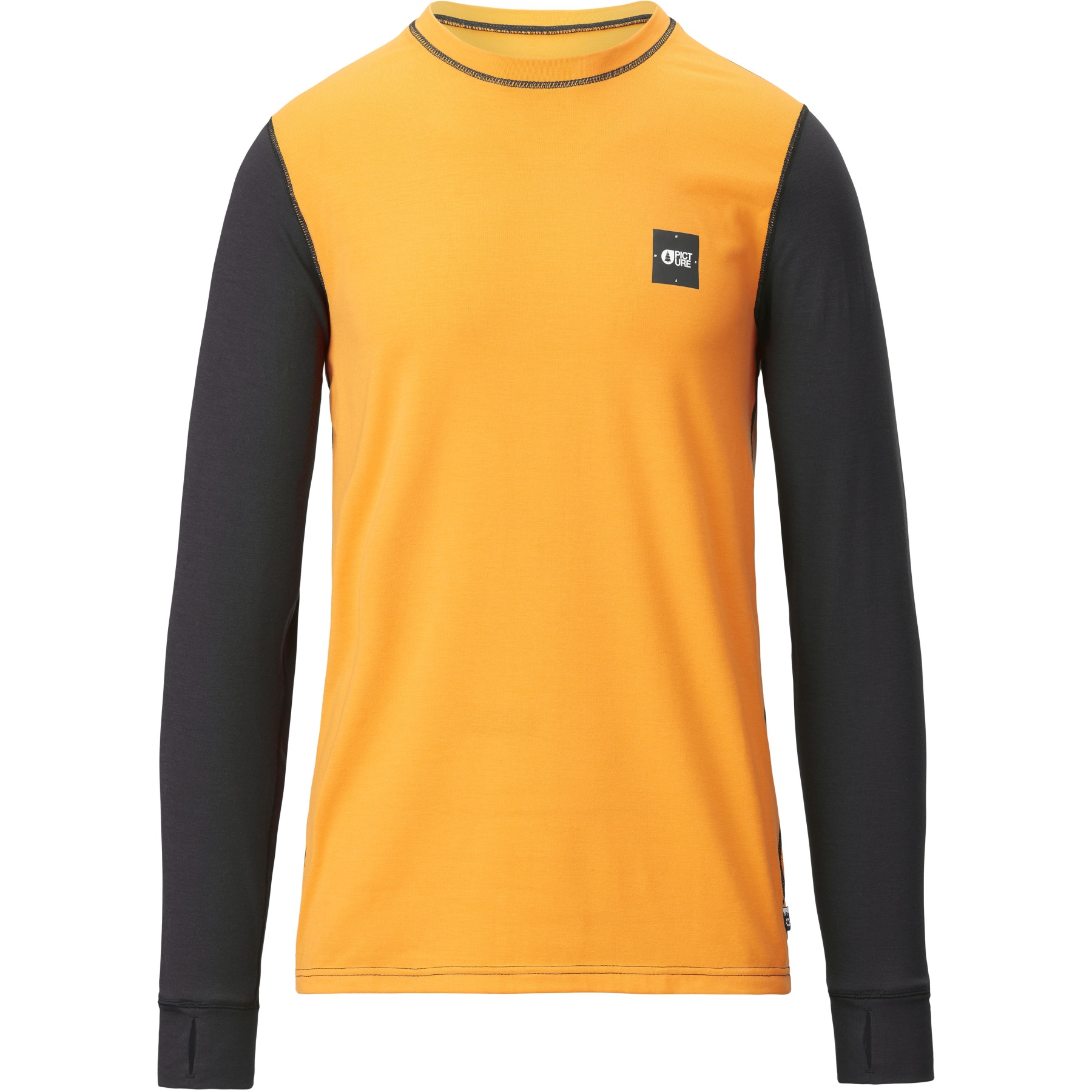 Picture of Picture Nangha Baselayer Top Men - Yellow