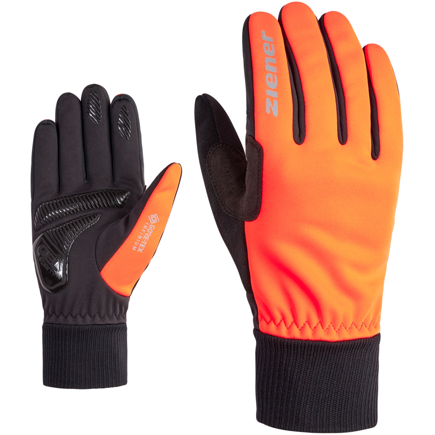 Picture of Ziener SMU 18-GTX INF 414 Bike Gloves - poison orange