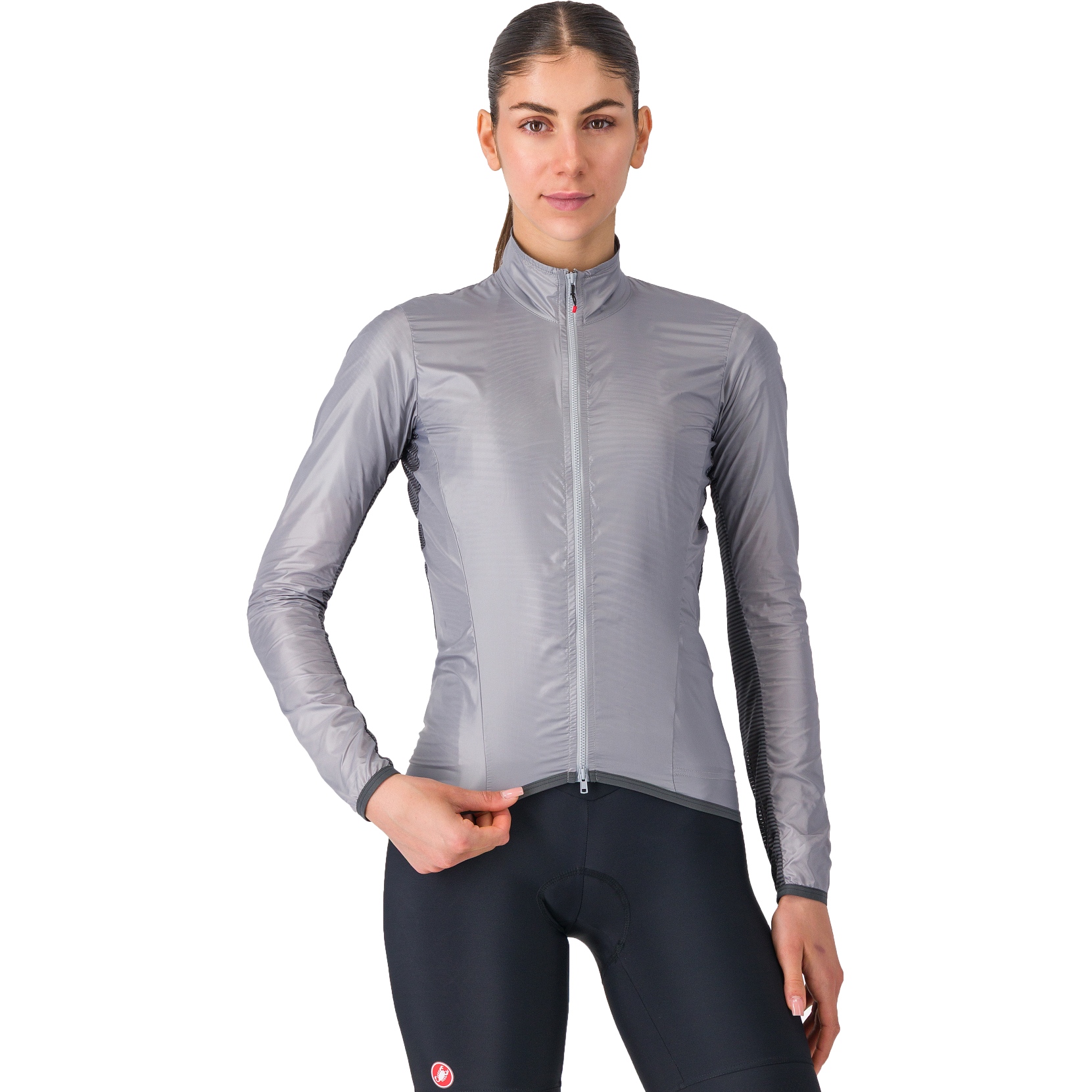 Castelli Aria Shell 2 Jacket Women - silver grey 870 | BIKE24