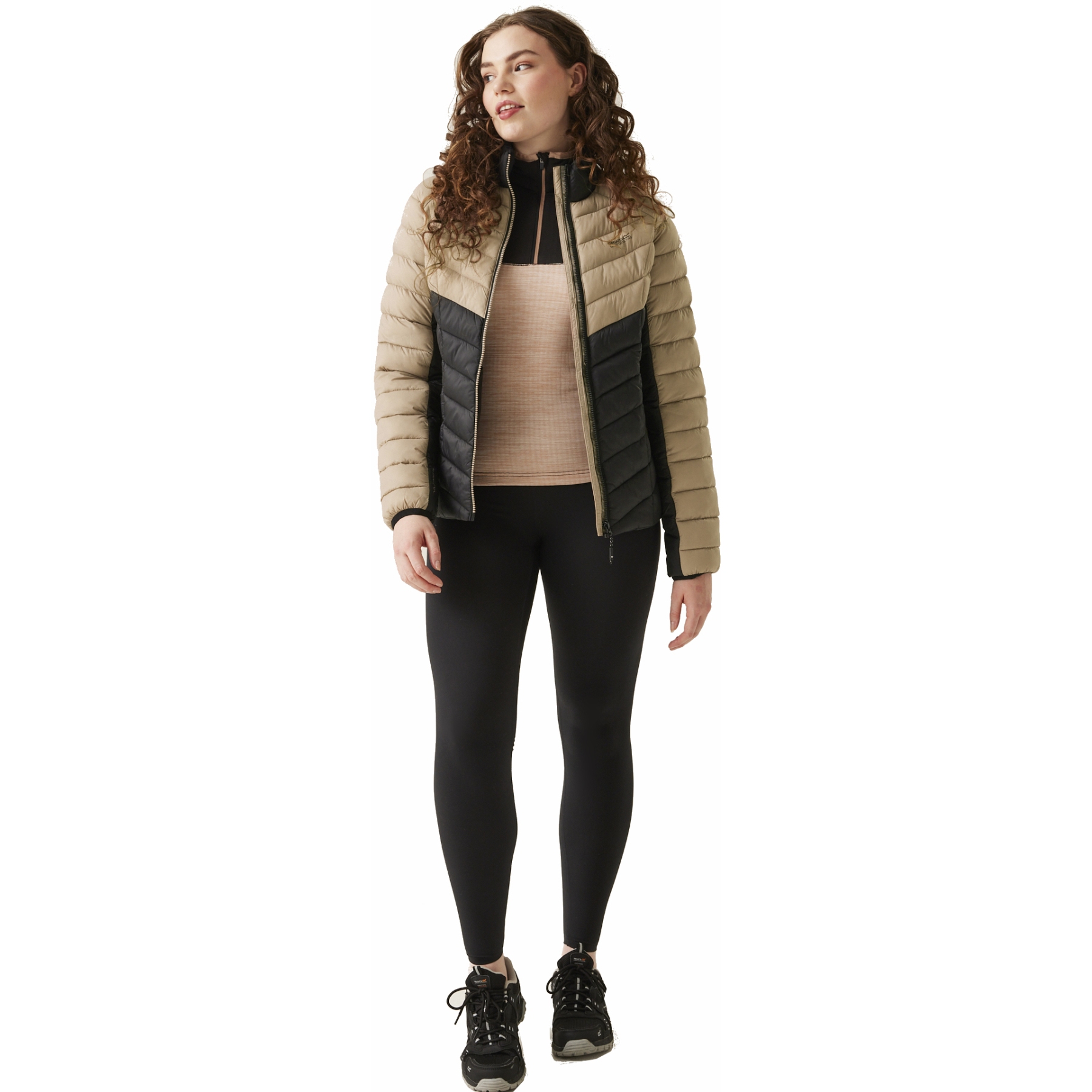 Veste Matelassée Regatta Femme, Grise, Taille 18, Polaire, Poches Zippées