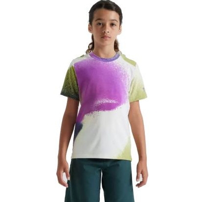 Picture of Specialized Trail Short Sleeve Jersey Youth - birch white/multi spindrift