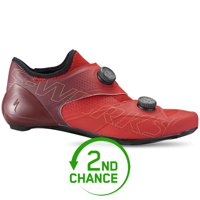 Picture of Specialized S-Works Ares Road Shoes - Flo Red/Maroon - 2nd Choice