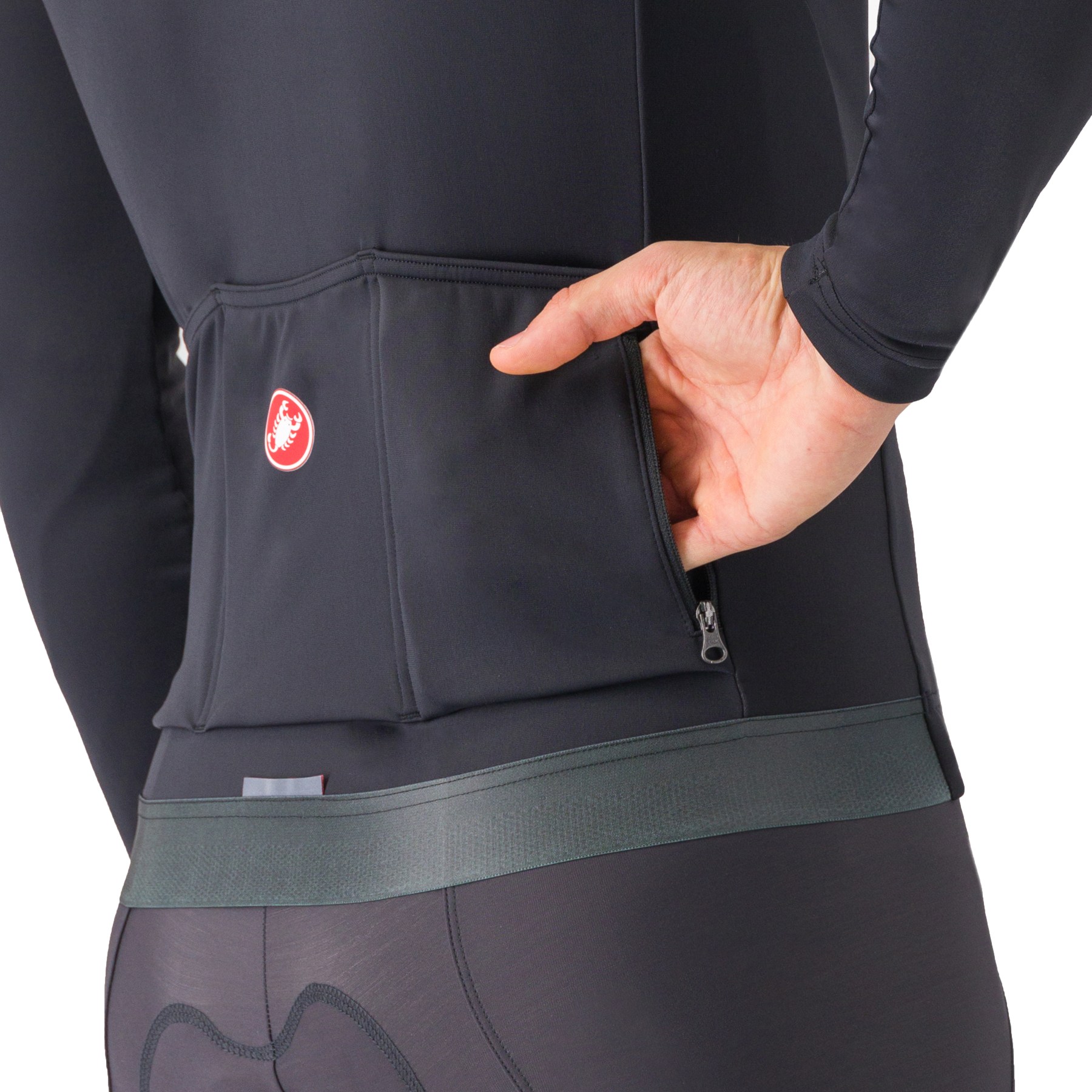 Castelli Espresso Jersey メンズ Lサイズ Castelli Espresso Thermal Jersey Men - light black 085 | BIKE24