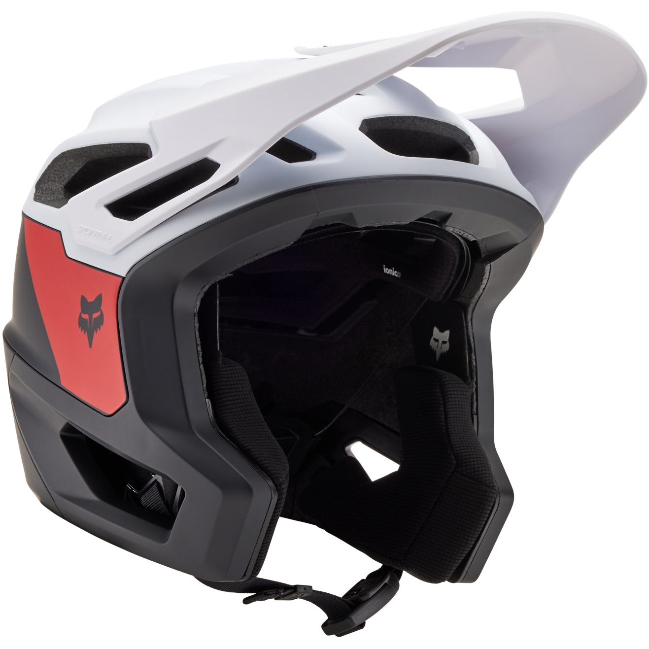 Produktbild von FOX Dropframe Pro Trail Helm - Nyf - schwarz/weiß