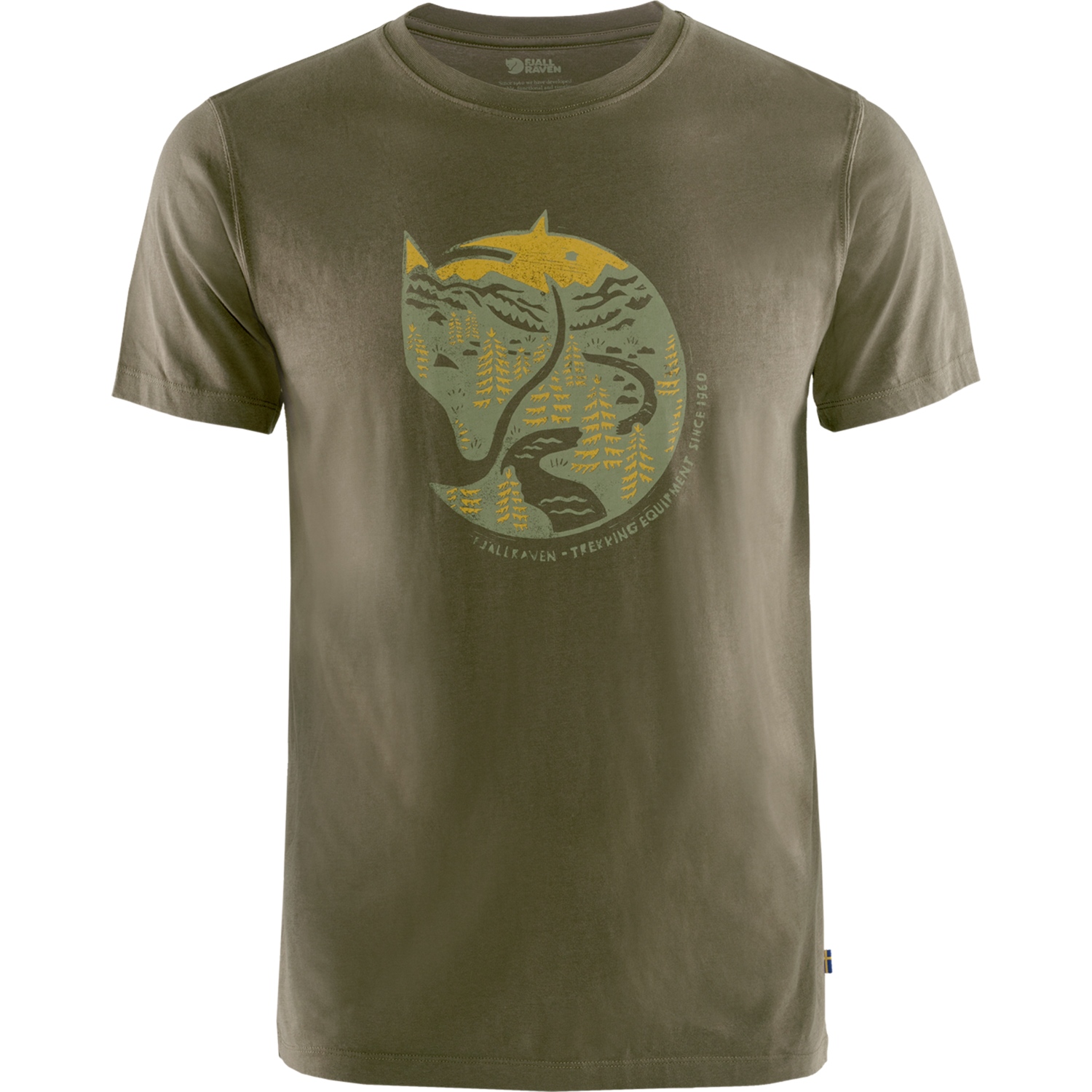Produktbild von Fjällräven Arctic Fox T-Shirt Herren - dark olive