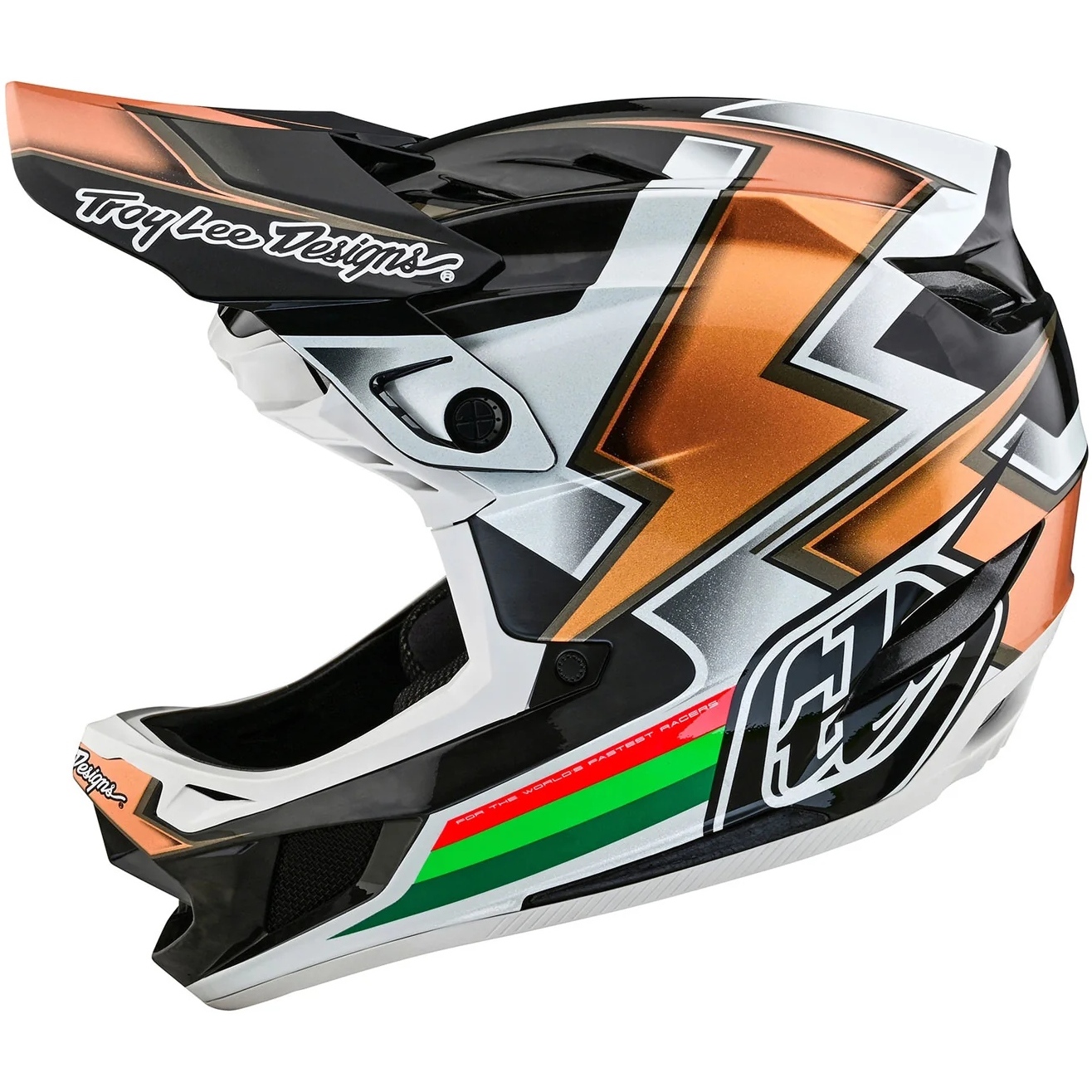 Picture of Troy Lee Designs D4 Carbon MIPS Helmet - Ever Black/Gold