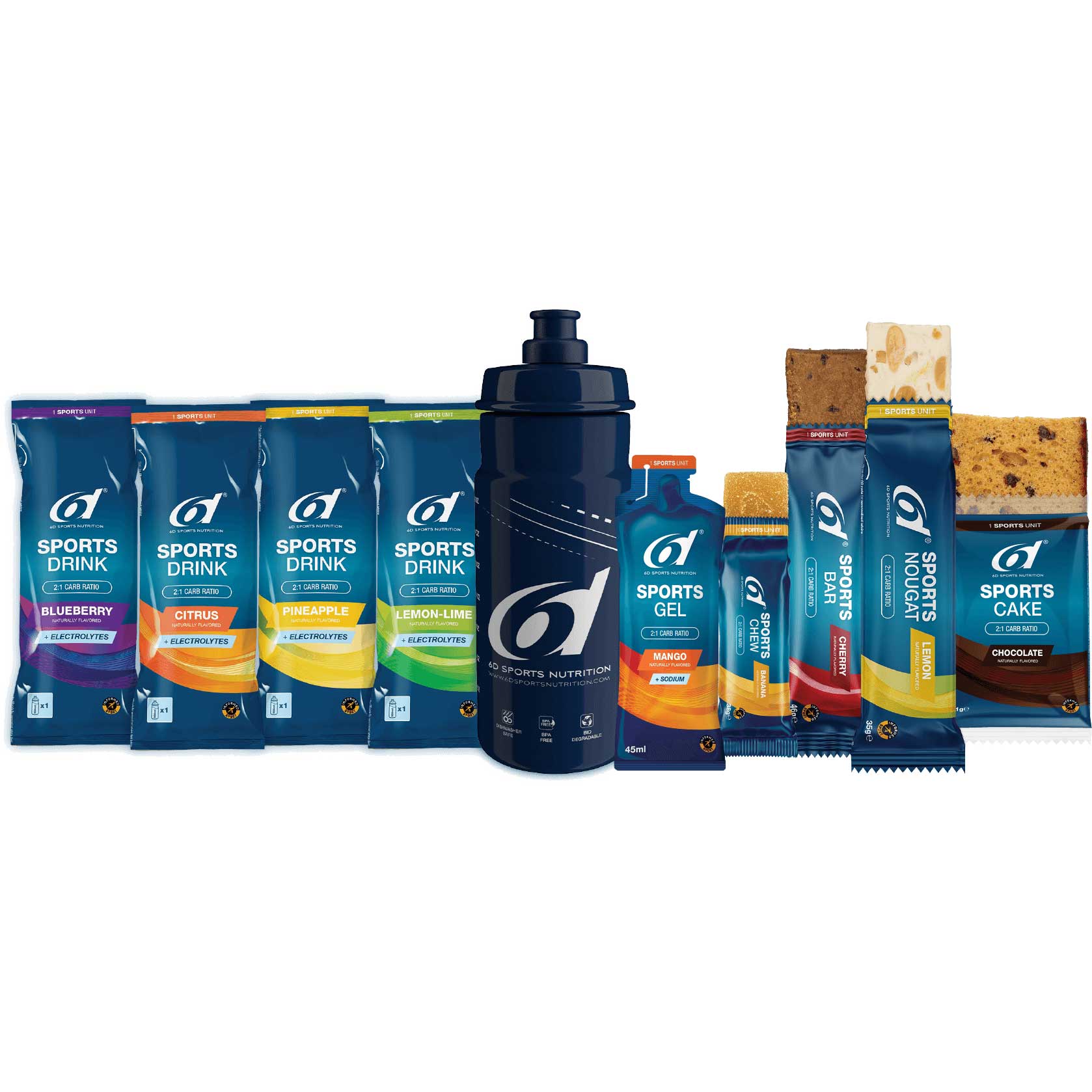 Productfoto van 6d Sports Nutrition Variety Pack - Testpakket