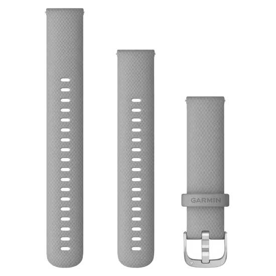 Cinturino In Silicone Per Garmin Vivoactive 4S E Vivomove 3S - 18 Mm - Beige - Con Perno A Sgancio Rapido