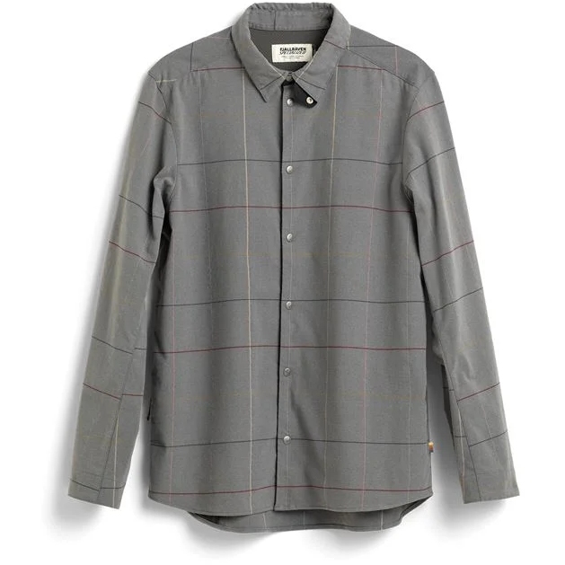Picture of Specialized Fjällräven Rider&#039;s Flannel Shirt Long Sleeve Men - grey flag window