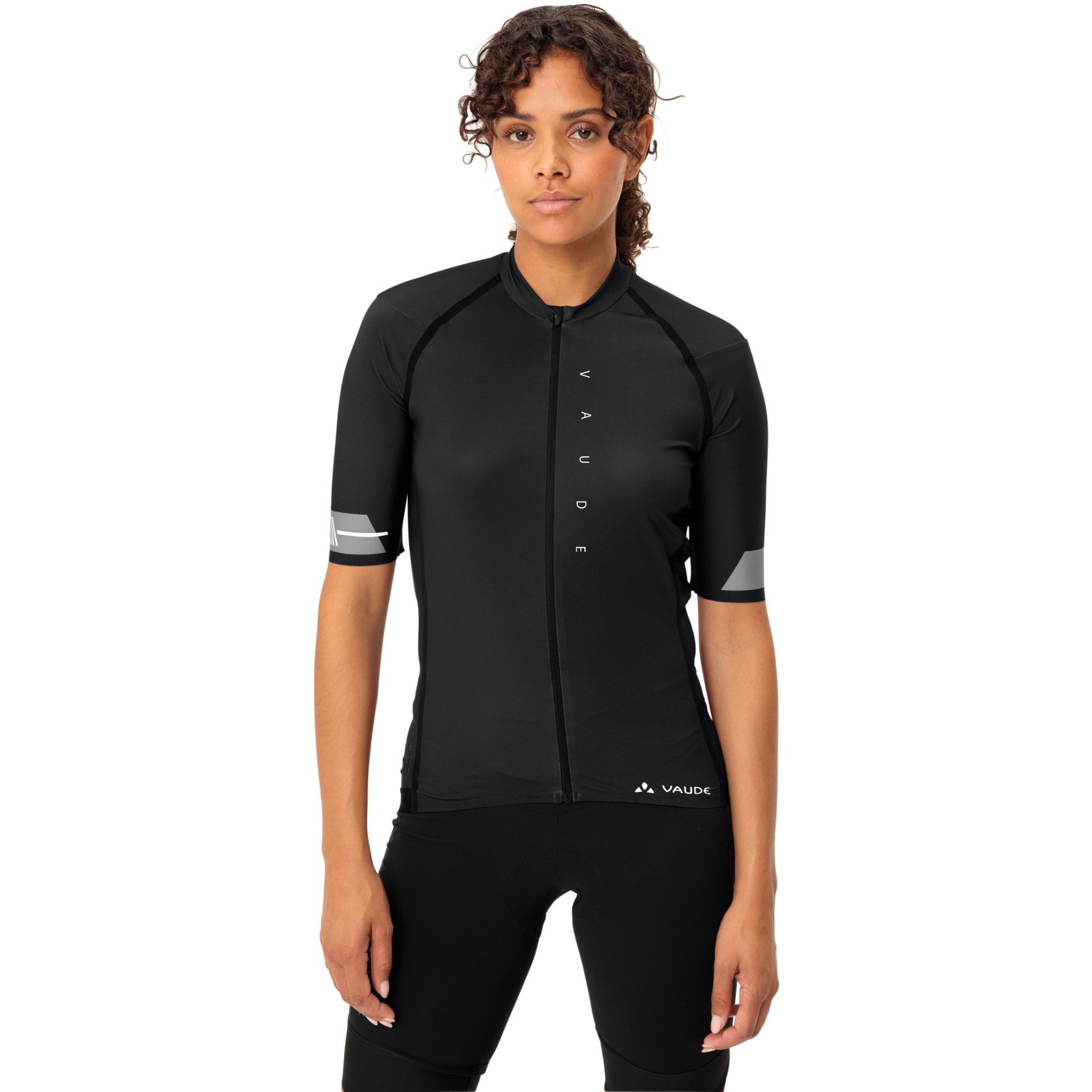 Produktbild von Vaude Furka II Full Zip Kurzarmtrikot Damen - schwarz