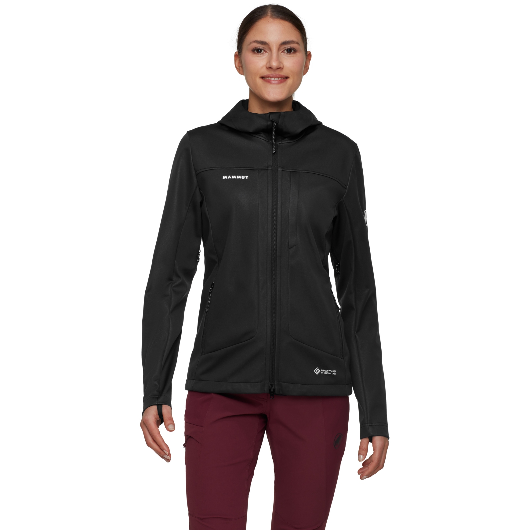 Bild von Mammut Ultimate VIII Softshelljacke mit Kapuze Damen - schwarz