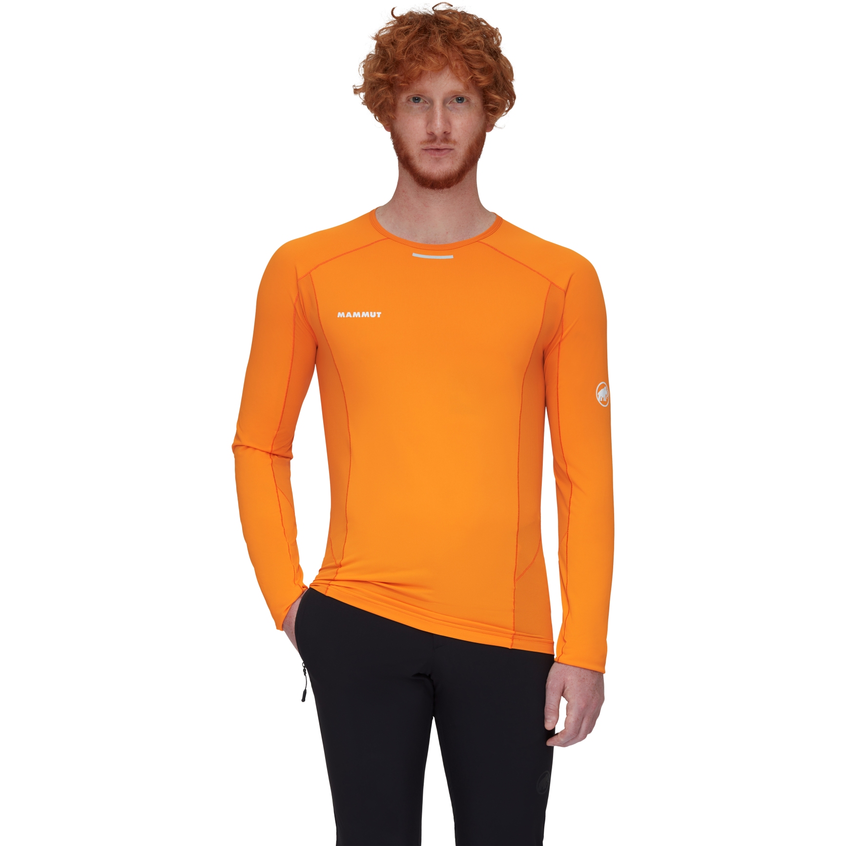 Productfoto van Mammut Aenergy Shirt met Lange Mouwen Heren - tangerine-dark tangerine