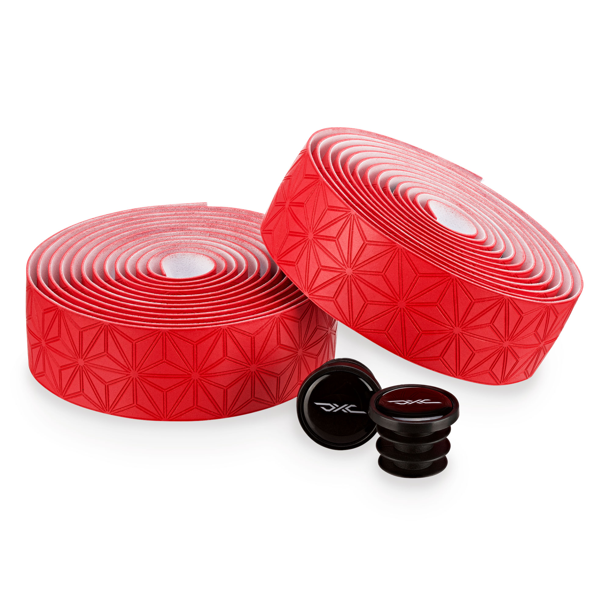 Image of DXC BT Bar Tape - Embossed - Red Stars
