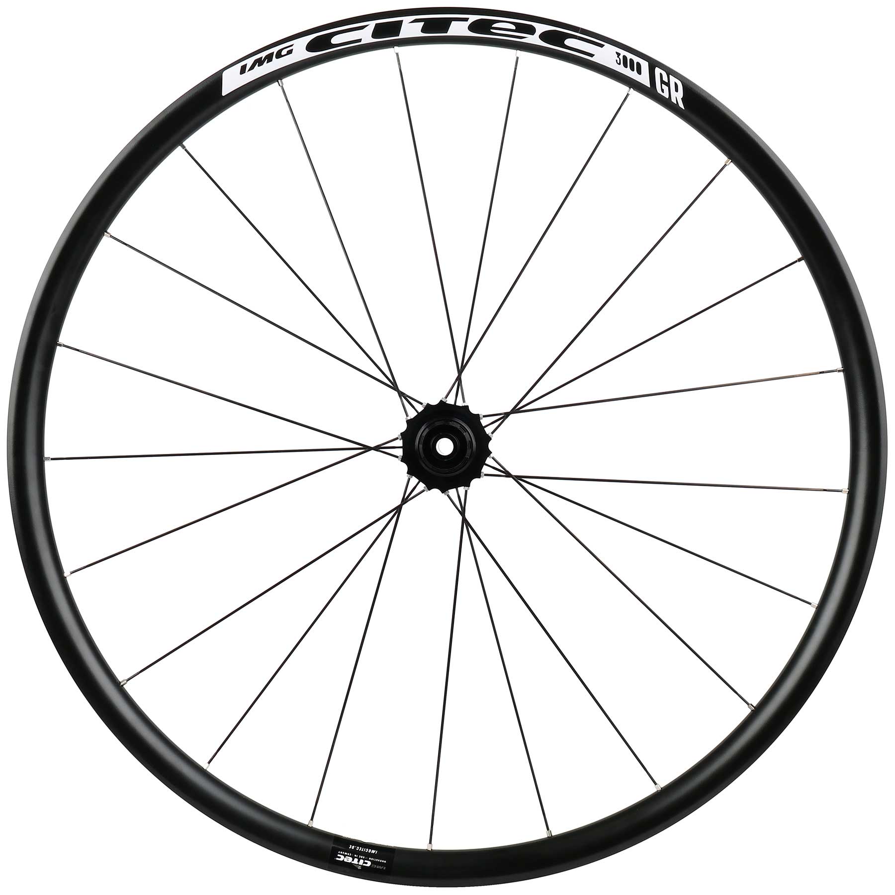 Picture of CITEC 3000 GR Gravel DB Rear Wheel - 28&quot;  | Clincher | Centerlock - 12x142mm - black/white