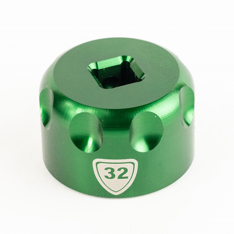 Kuva: Abbey Bike Tools Suspension Top Cap Sockets - Työkalu Jousitushaarukan Yläkorkkeja Varten - 32 mm