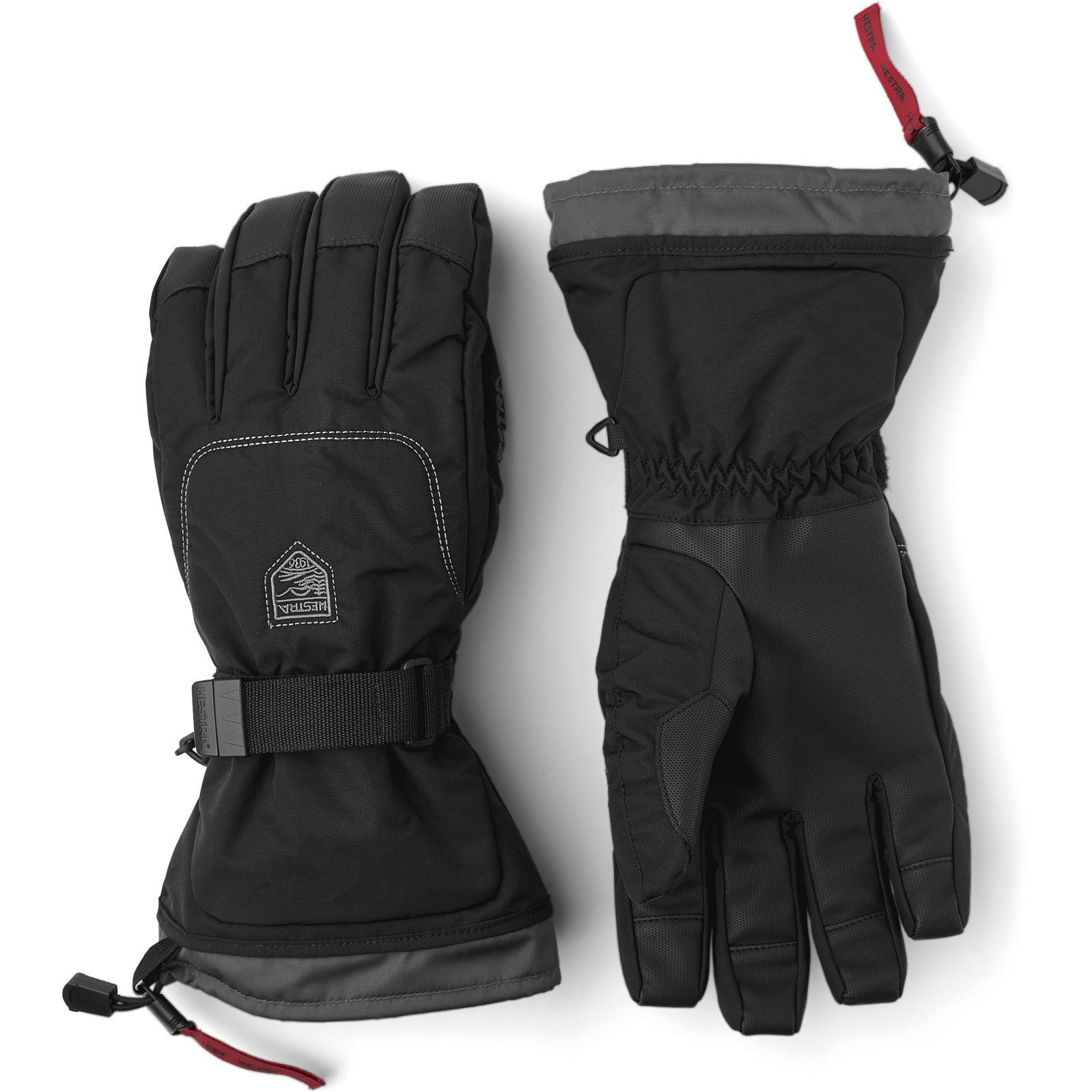 Productfoto van Hestra Gauntlet Sr. - 5 Vinger Handschoenen - black/black