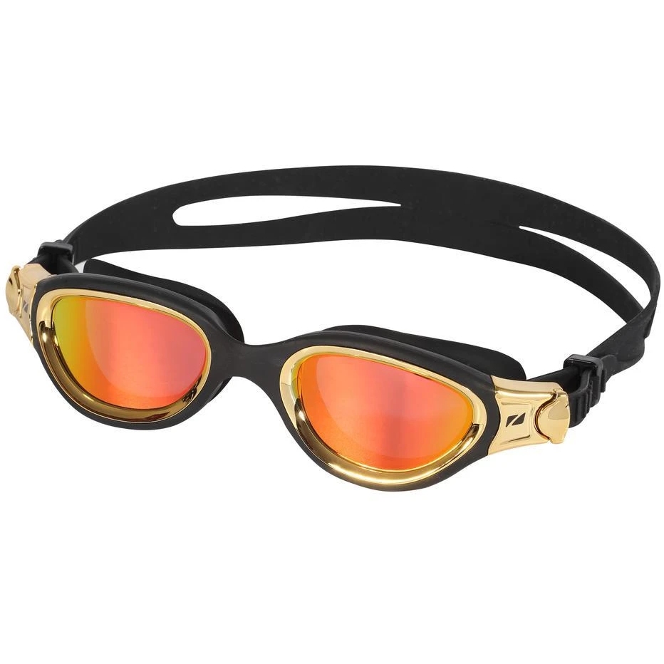 Picture of Zone3 Venator-X Swim Goggles - Polarized - black/metallic gold - polarized revo gold lens