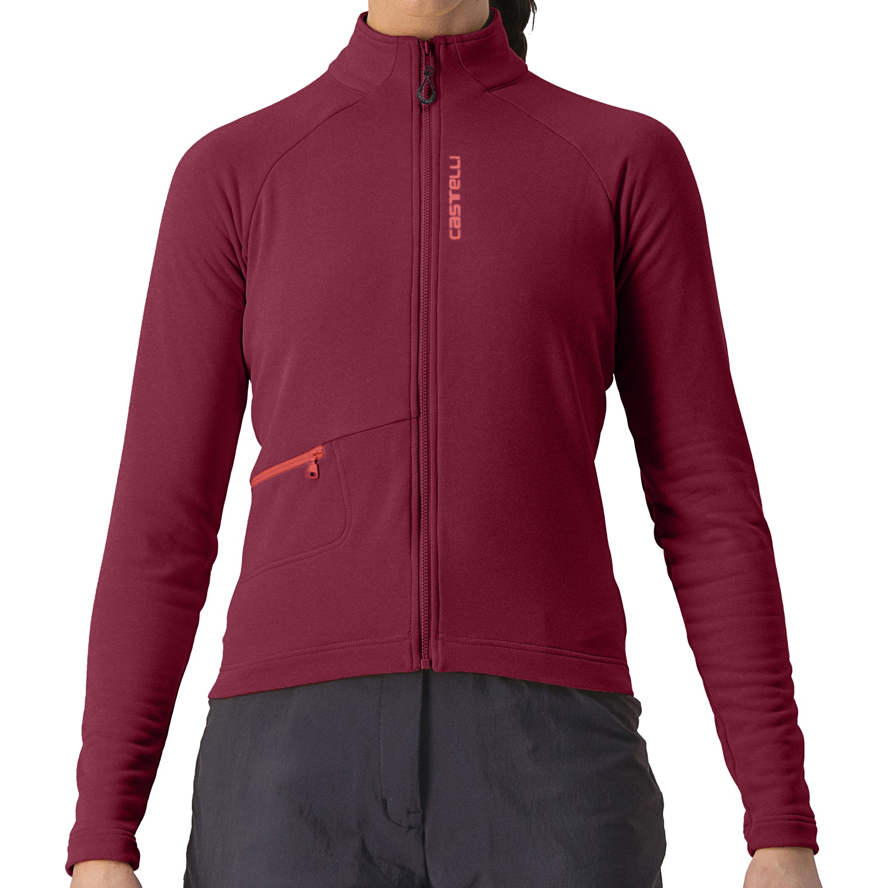 Produktbild von Castelli Unlimited Trail Damen Langarmtrikot - bordeaux/brilliant pink 421