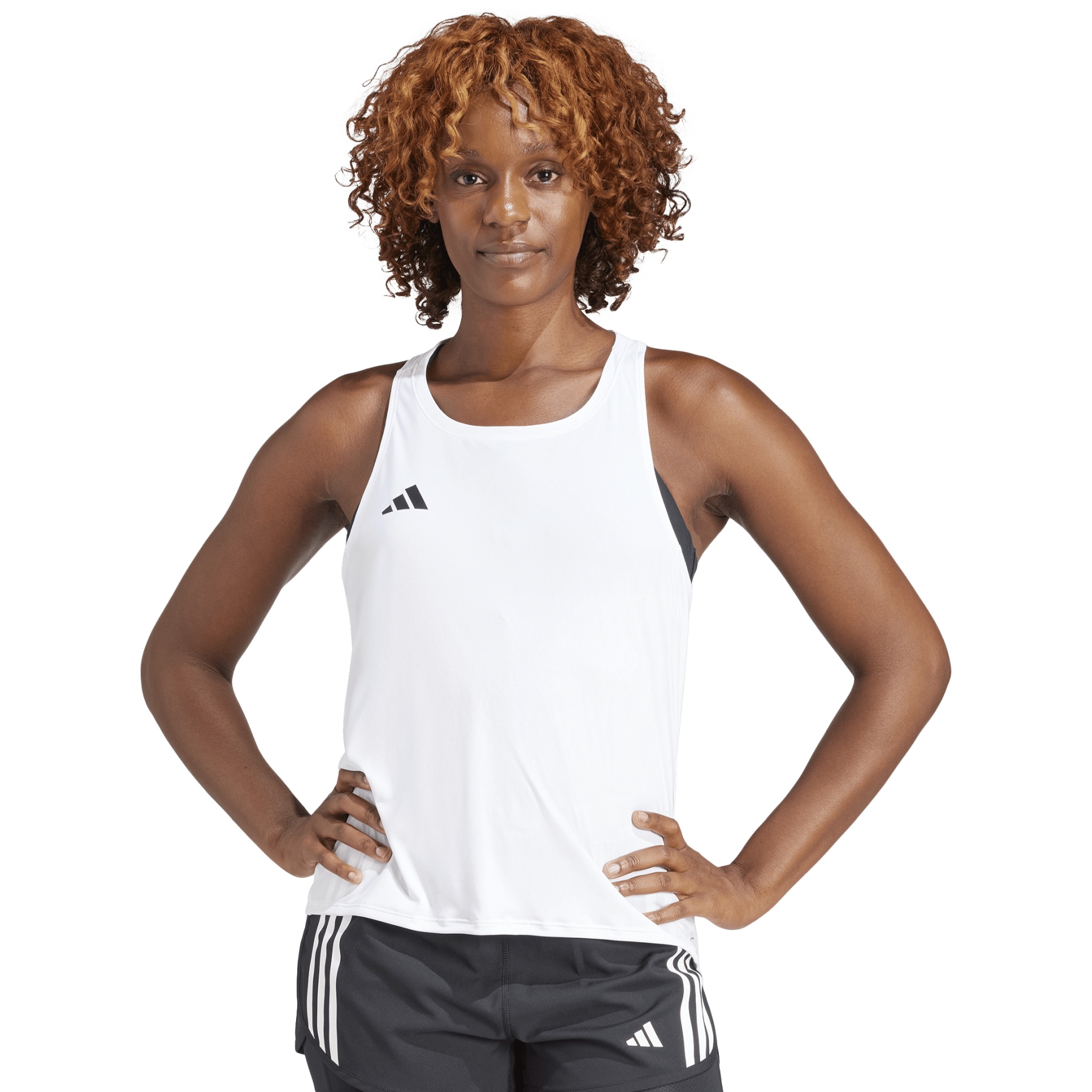 adidas Adizero Essentials Running Tank Women - white IN1181 | BIKE24