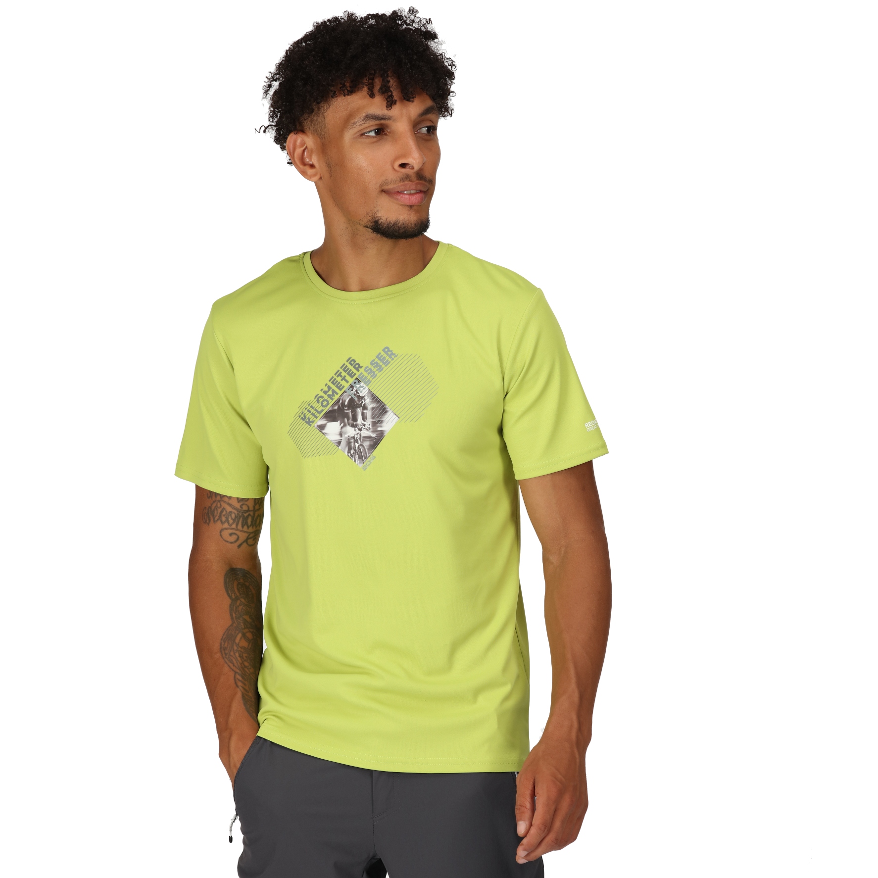 Produktbild von Regatta Fingal Slogan II T-Shirt - Green Algae N5H