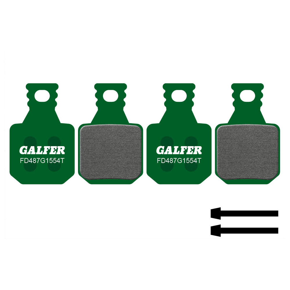 Image of Galfer Pro G1554T Disc Brake Pads - FD487 | Magura MT5, MT7