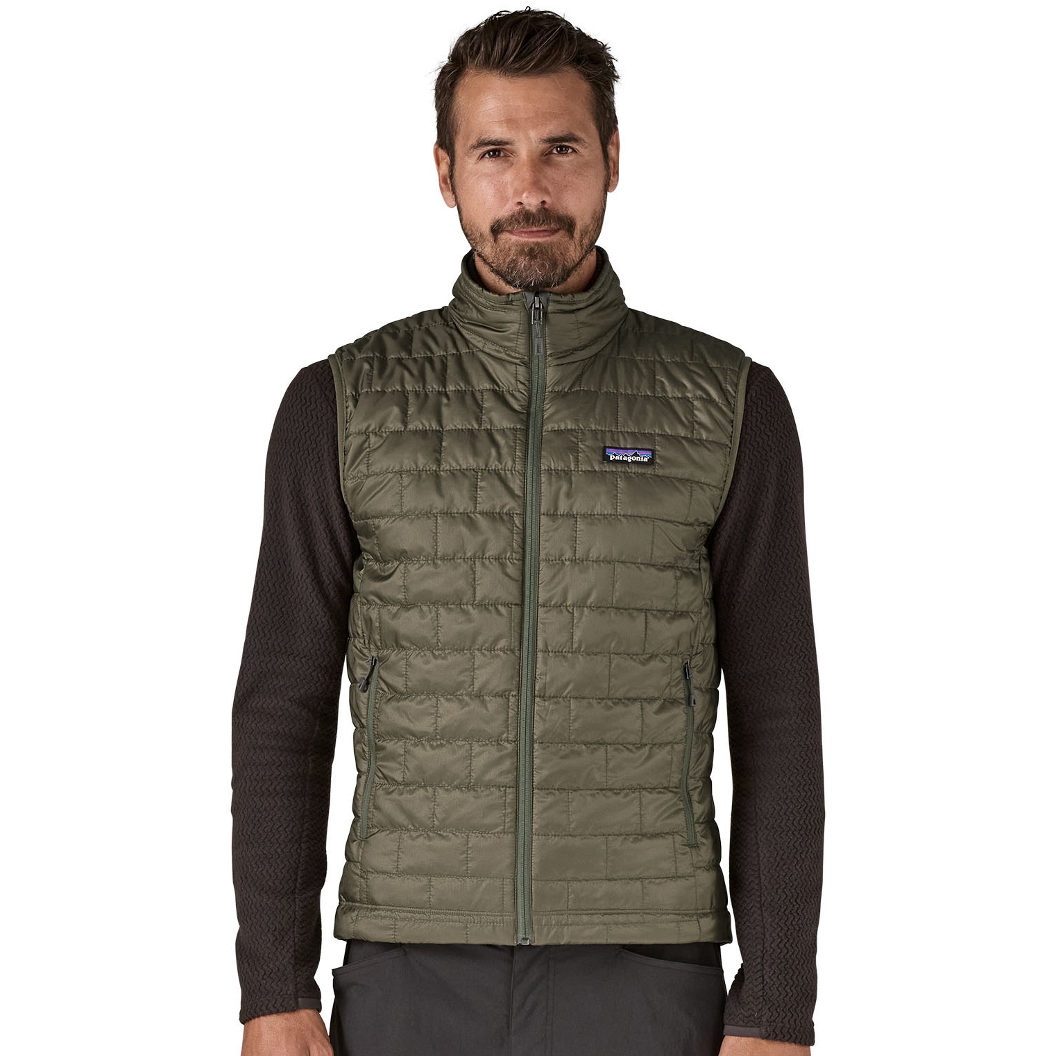 Productfoto van Patagonia Nano Puff Vest Heren - Basin Green w/Tent Green
