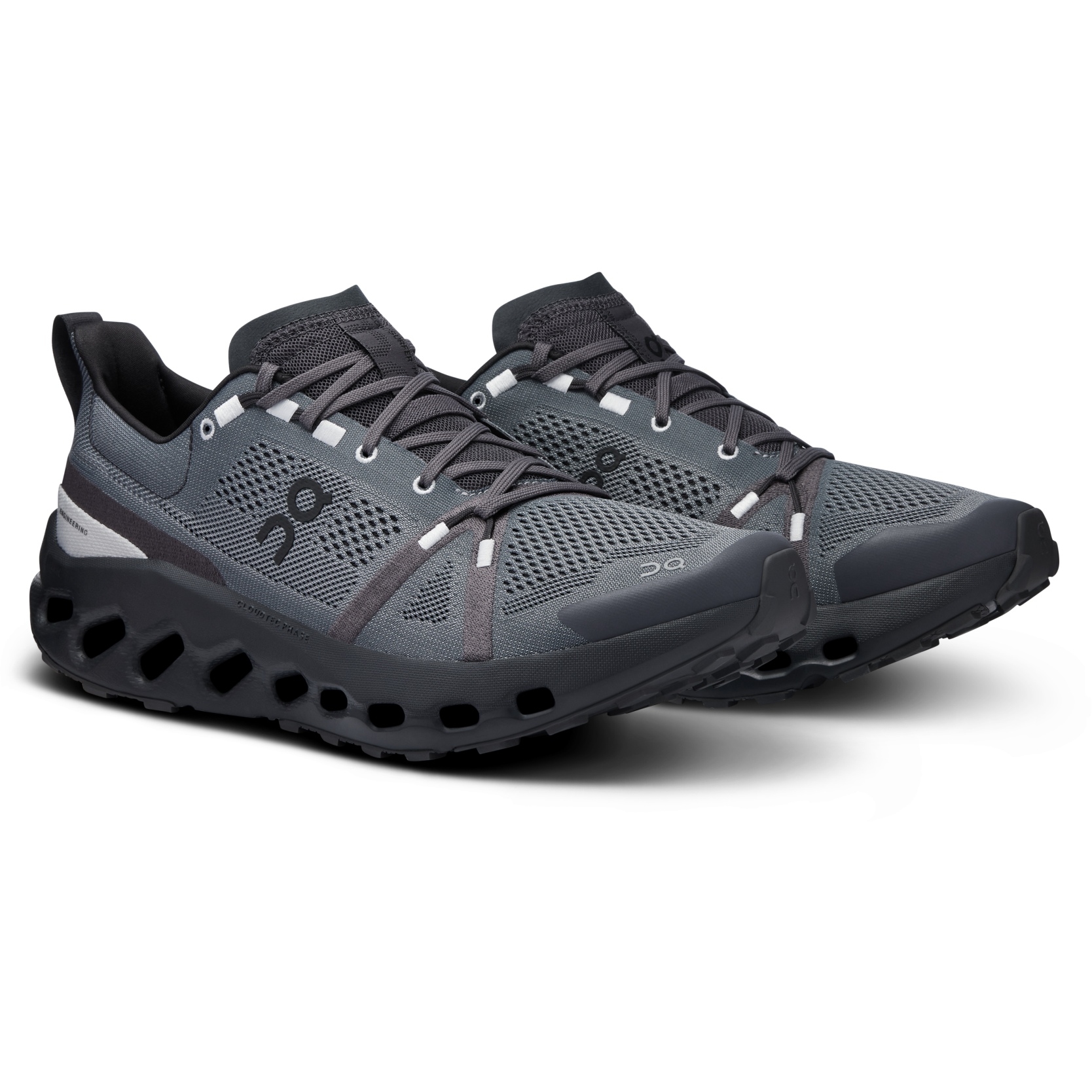 Image of On Cloudsurfer Trail Running Shoes - Eclipse | Black