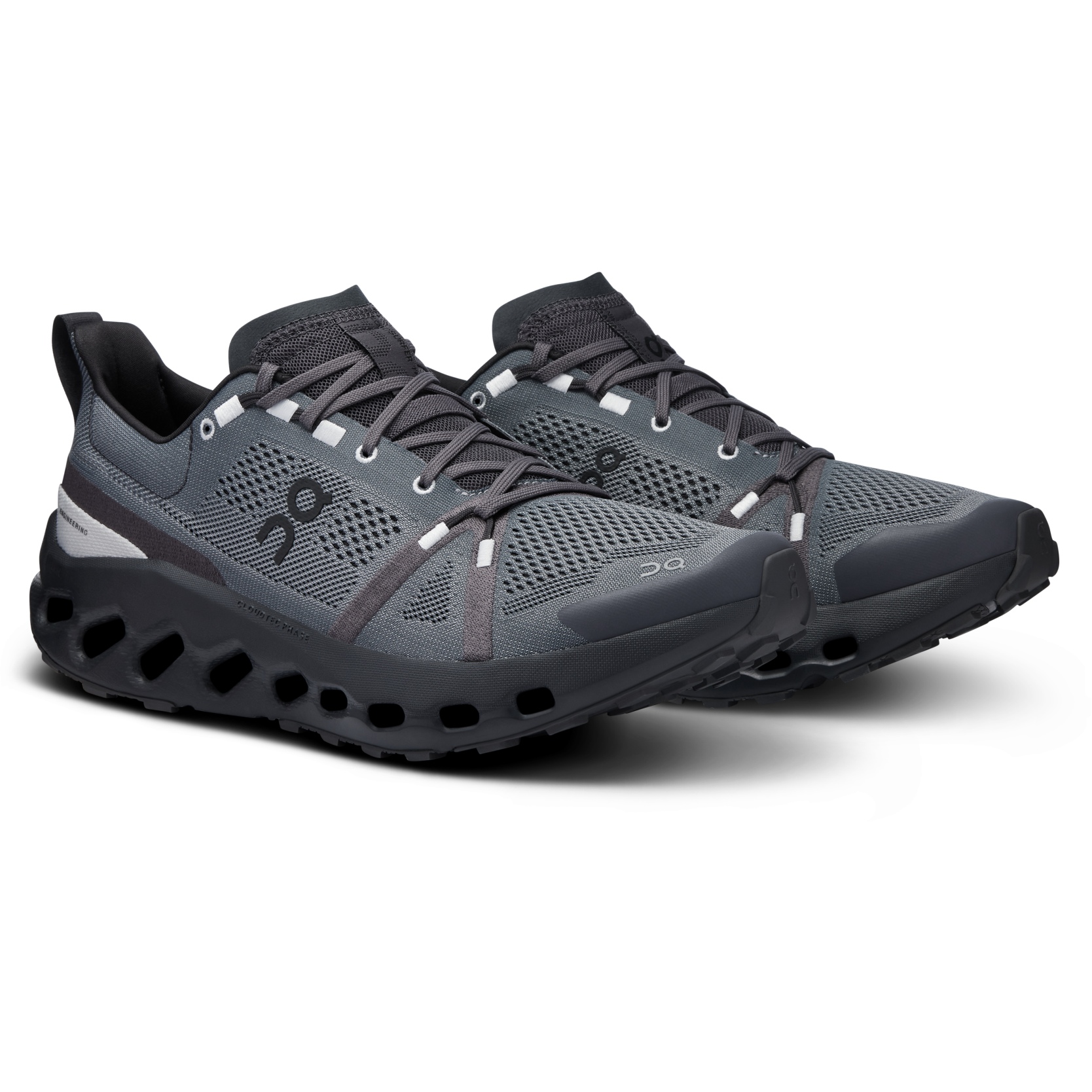 Image of On Cloudsurfer Trail Running Shoes Men - Eclipse | Black