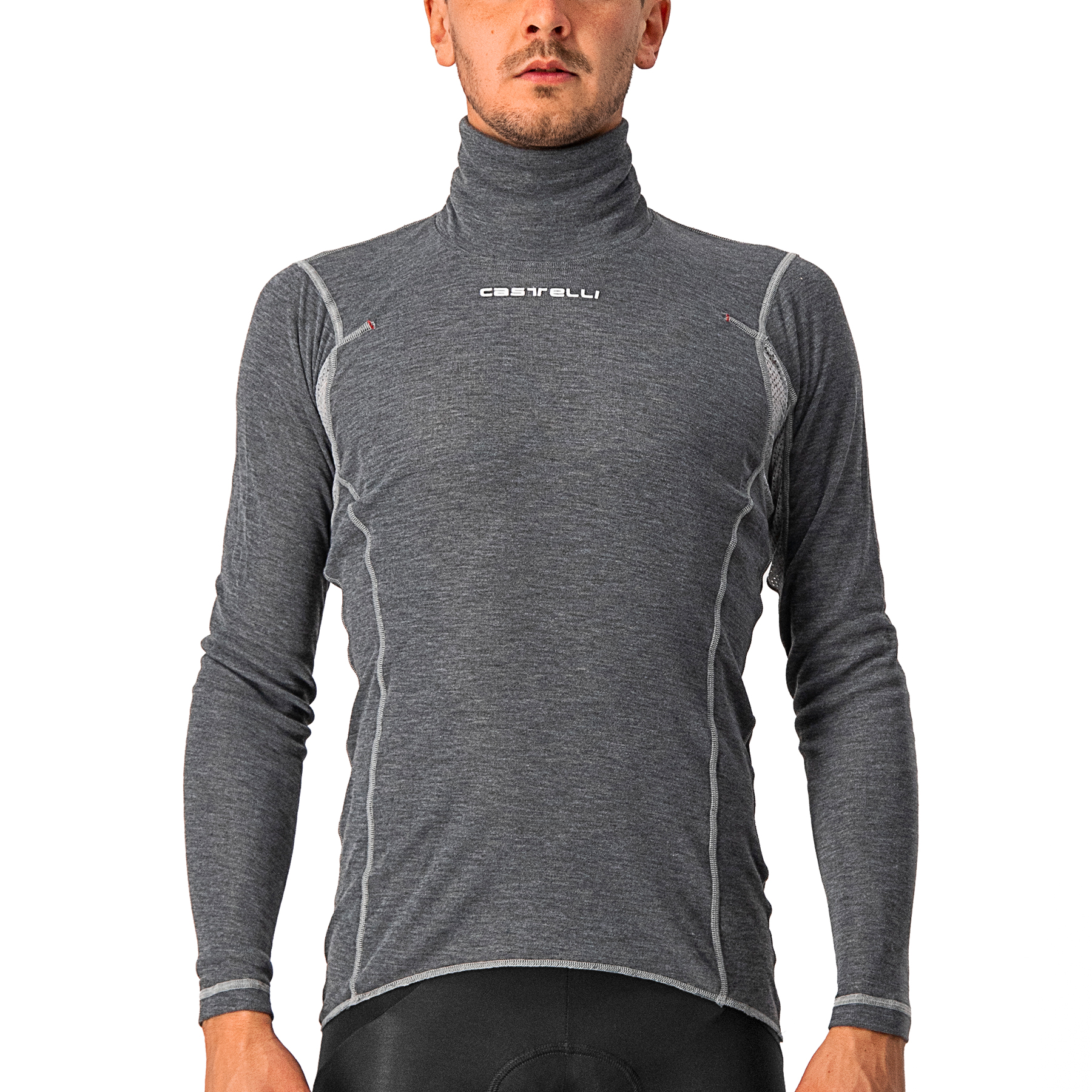 Picture of Castelli Flanders Warm Neck Warmer Long Sleeve Undershirt Men - grey 008