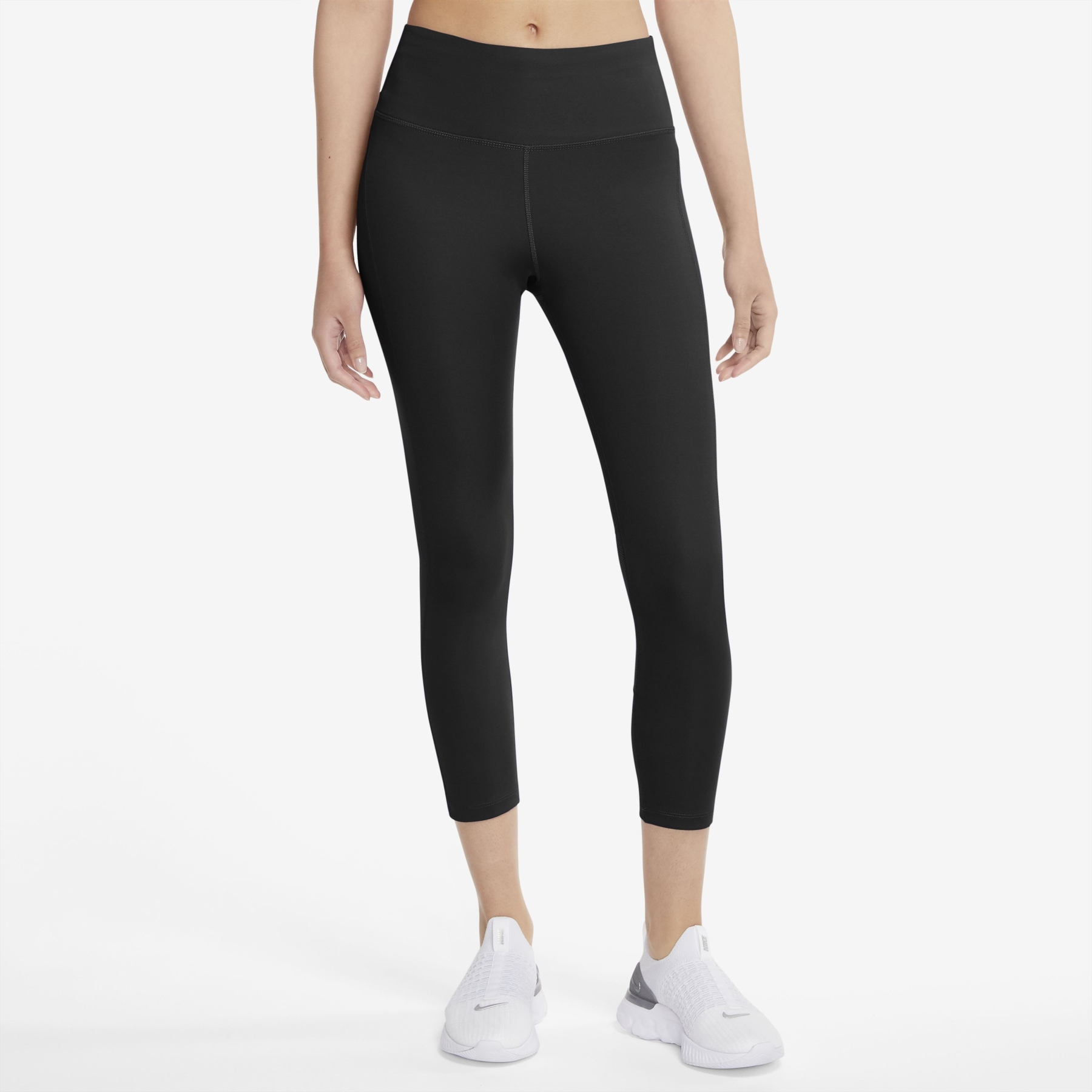 Nike Women's Epic Fast Mid Rise Crop Running Leggings CZ9238-010 XS Black 