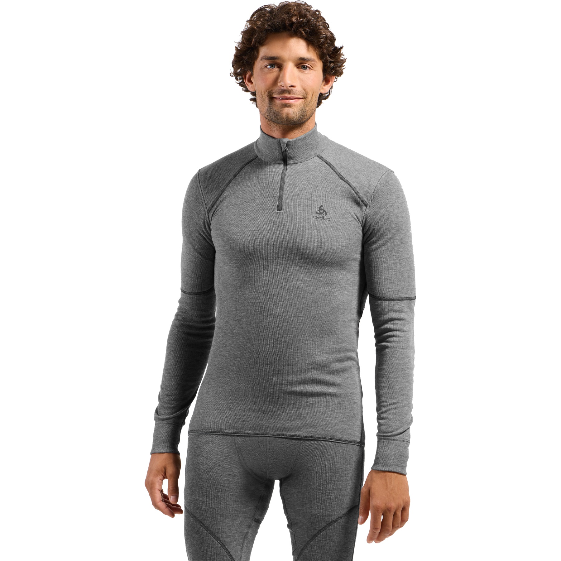 Odlo Maillot de Corps Manches Longues Homme Active X Warm Half Zip Turtleneck odlo steel grey melange