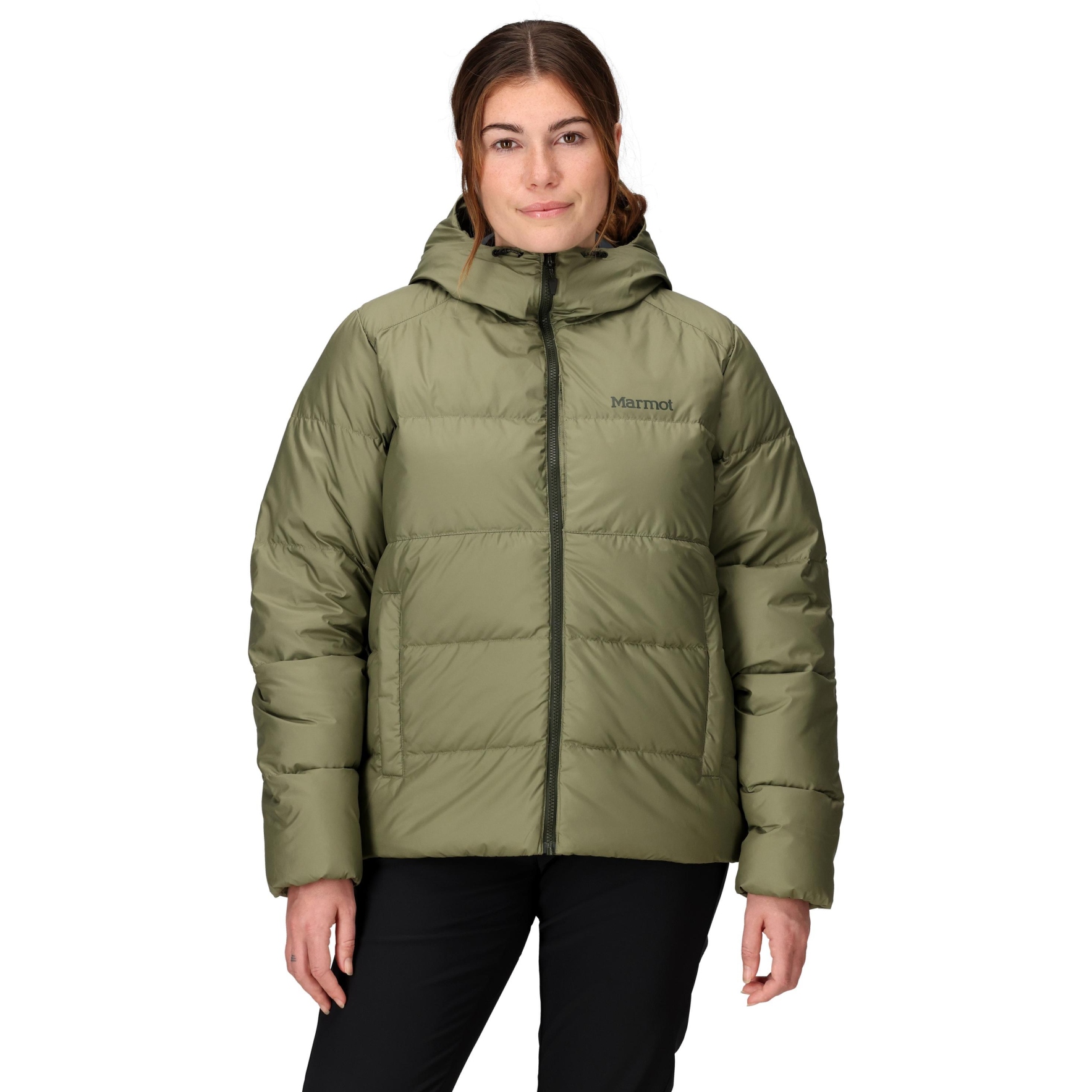 Marmot Guides Down Hoody Women - olive grove | BIKE24