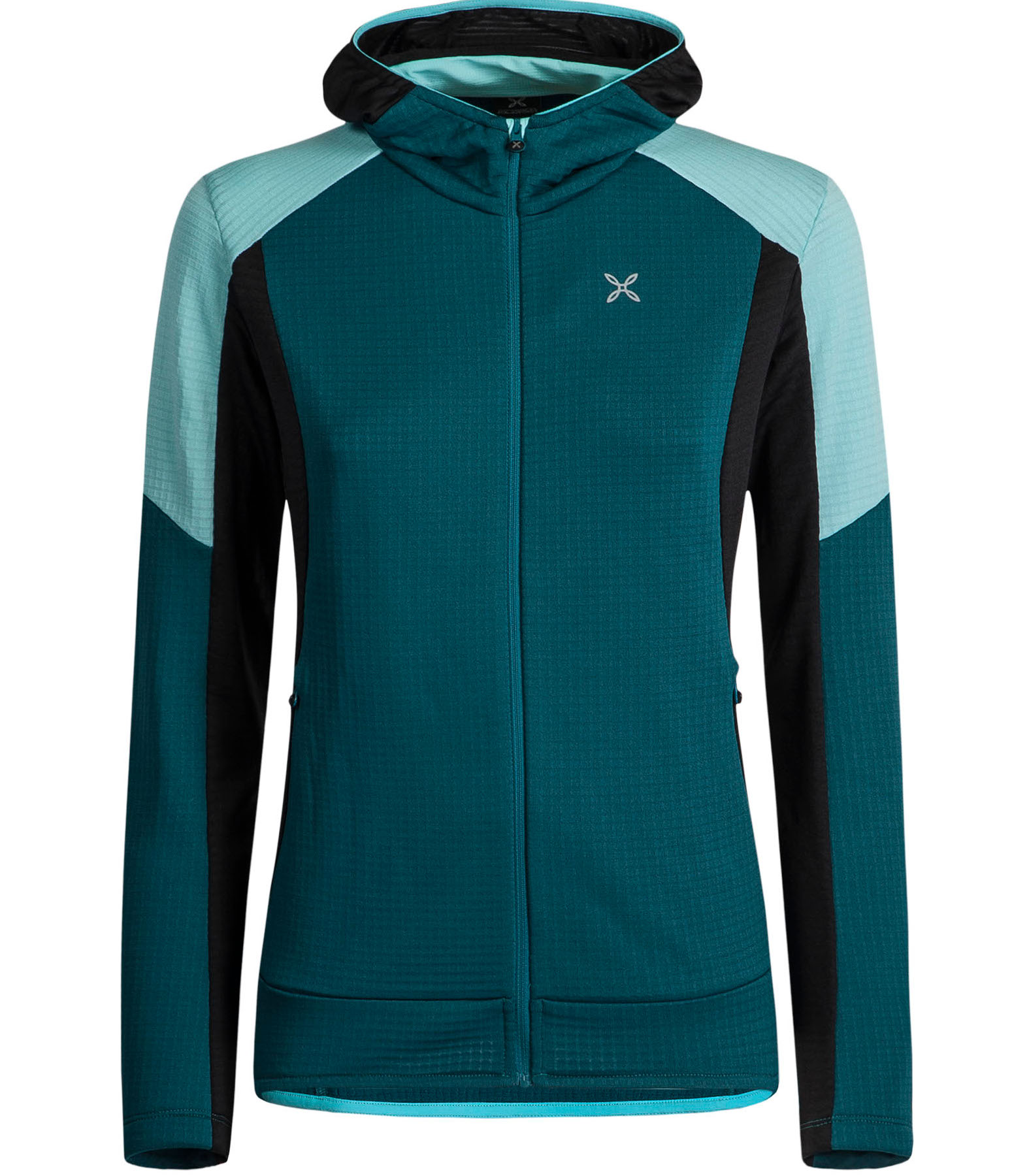 Picture of Montura Stretch Color Hoody Jacket Women - baltic blue/icy blue 5129