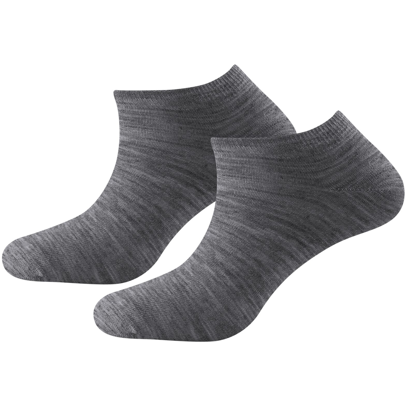 Eightsox Calze Sneaker In Merino, Confezione Da 2 Paia, Grigie, Taglia 39-41 - 2