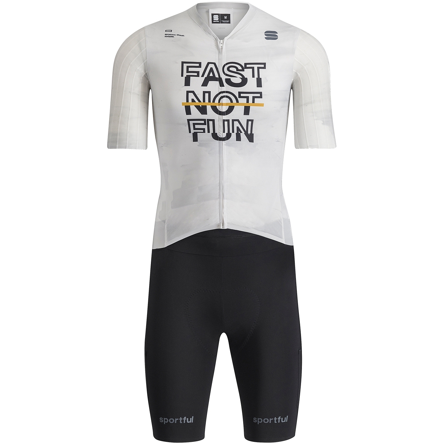 Productfoto van Sportful Fast Not Fun G-Suit Body Heren - 101 white/black