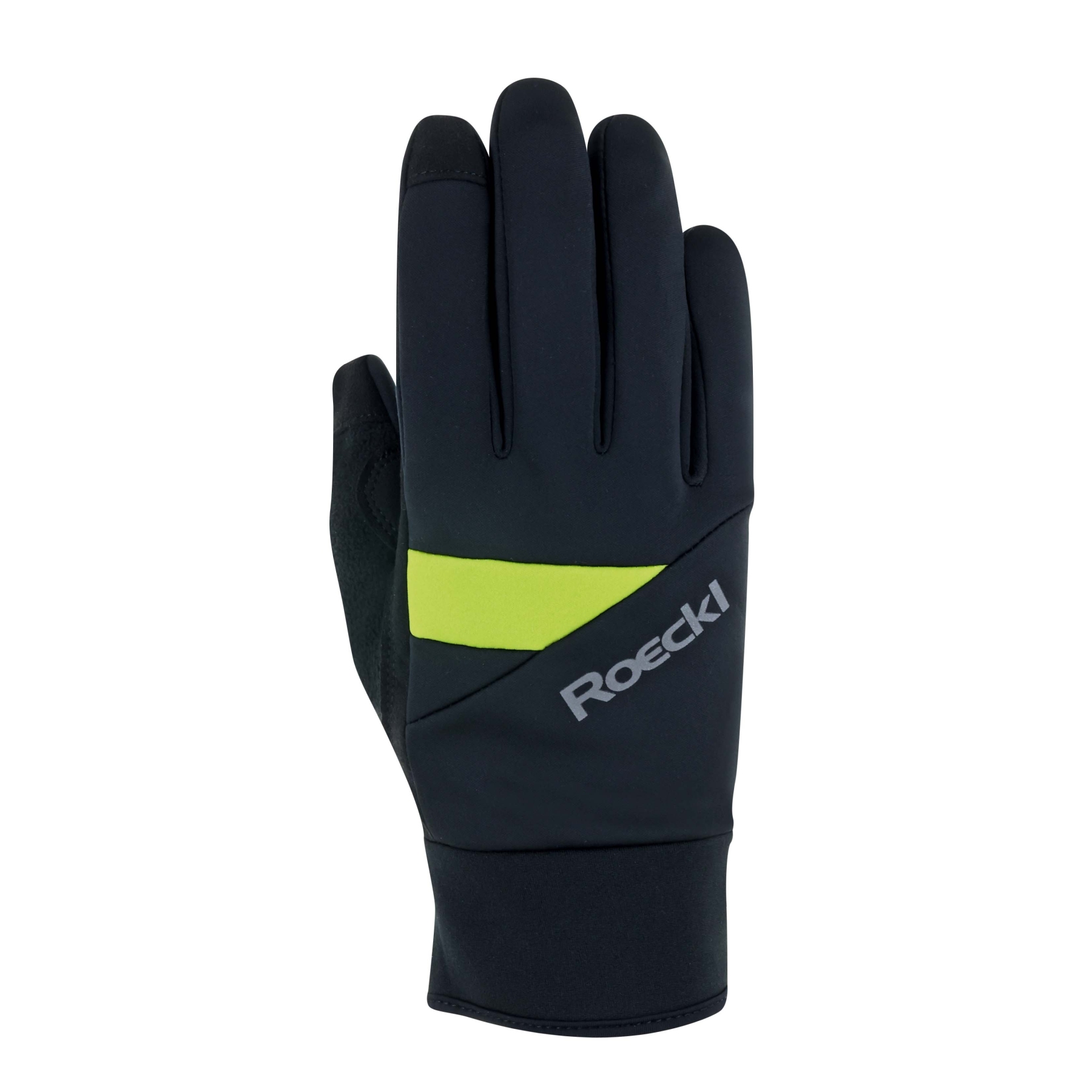Picture of Roeckl Sports Reichenthal Cycling Gloves - black/sulphur spring 9211