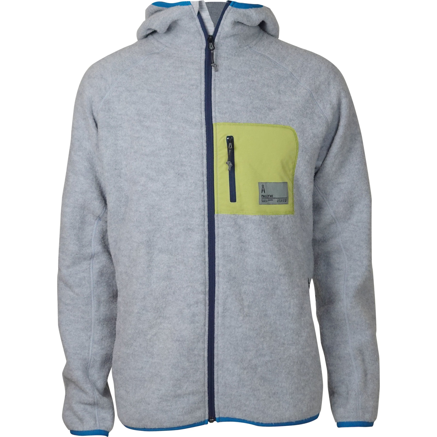 Picture of Pally&#039;Hi Out Of Border Fleece Hoodie Jacket - heather grey