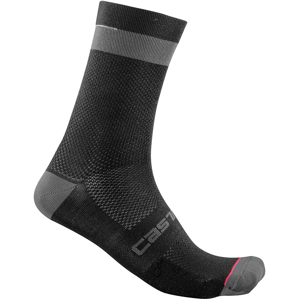 Produktbild von Castelli Alpha 18 Socken - black/dark grey
