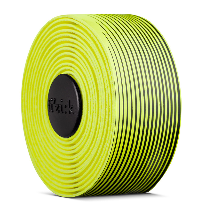 Image of Fizik Vento Tacky Touch Microtex Bar Tape - bicolor/fluo base